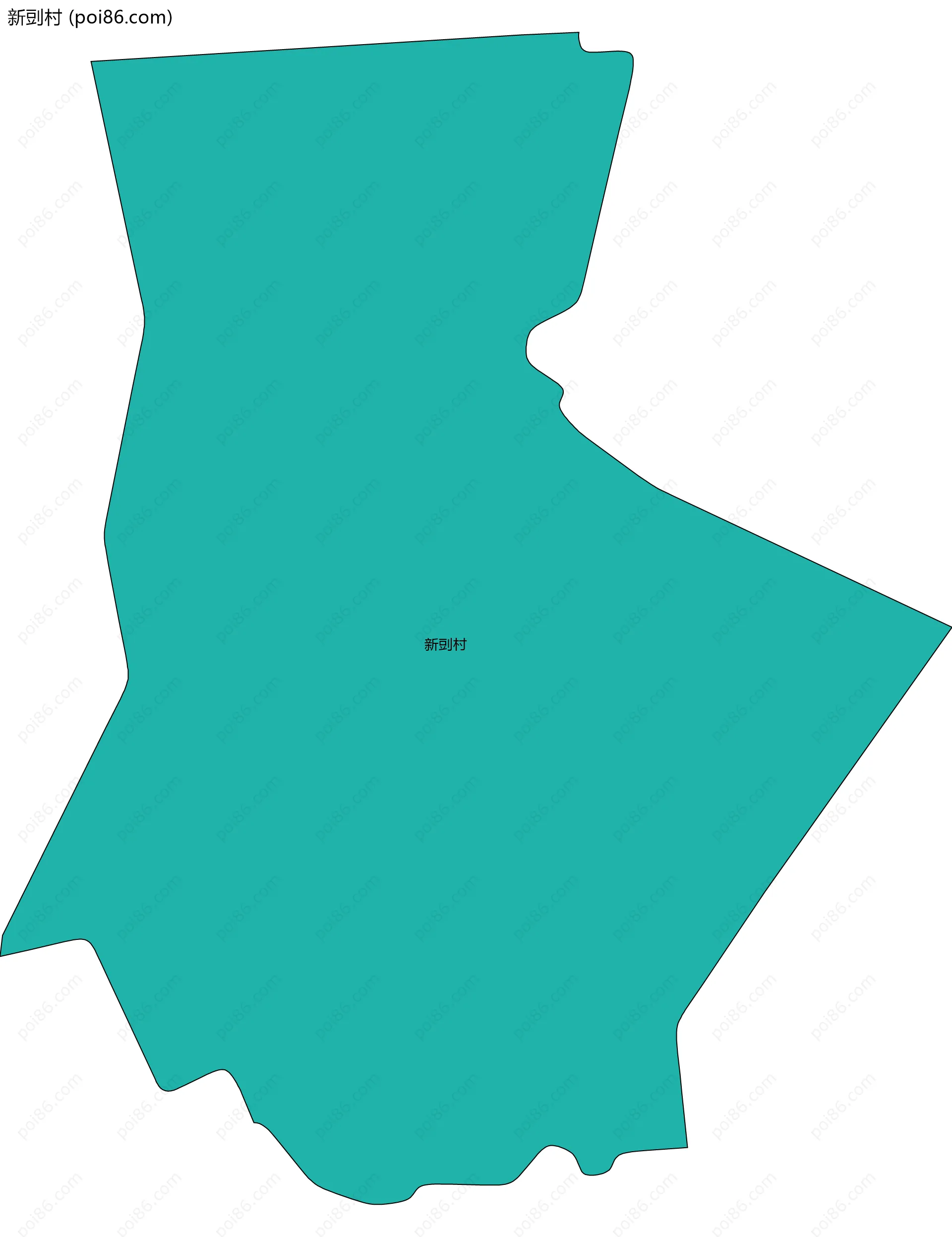 新剅村边界地图