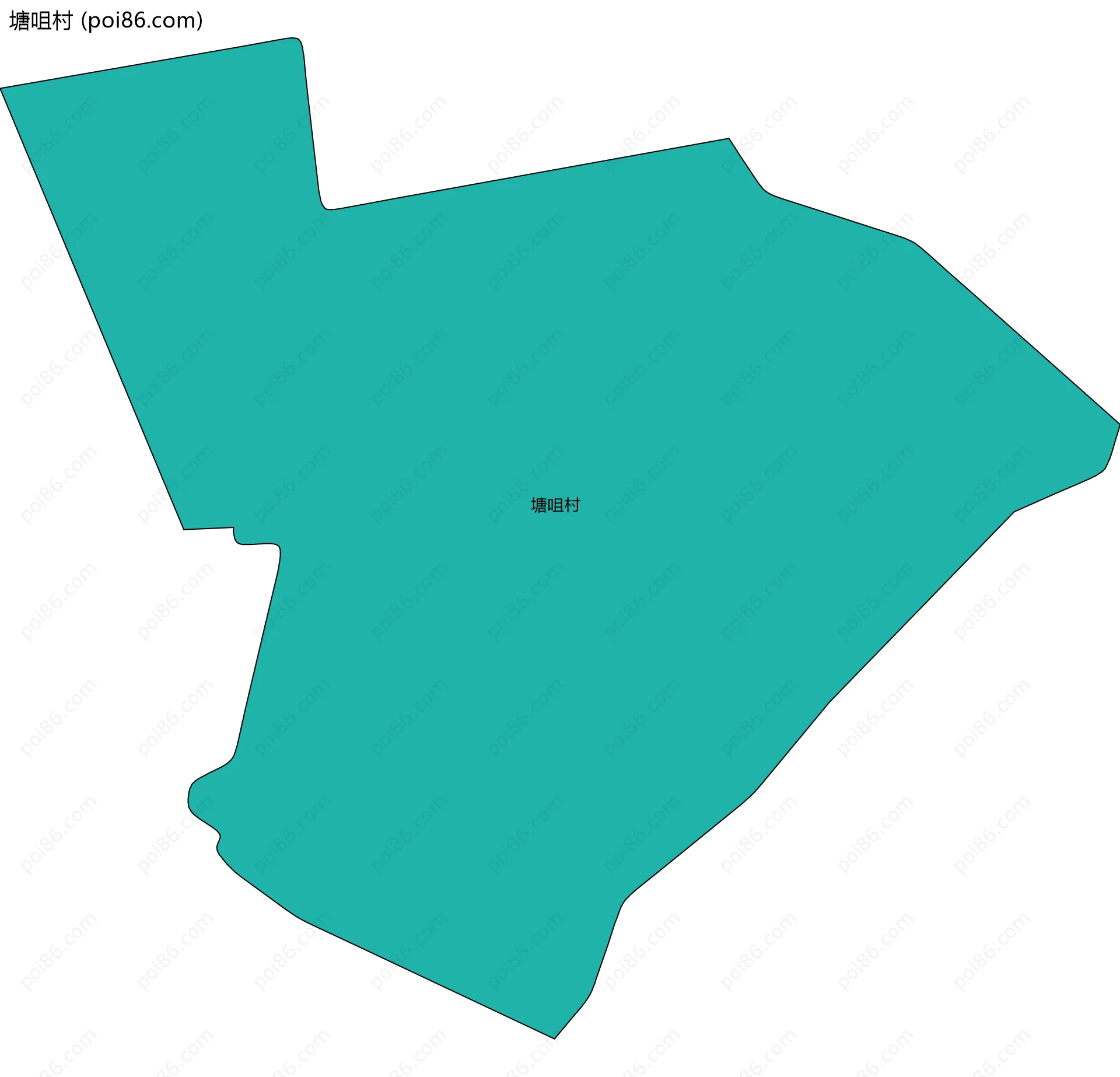 塘咀村边界地图