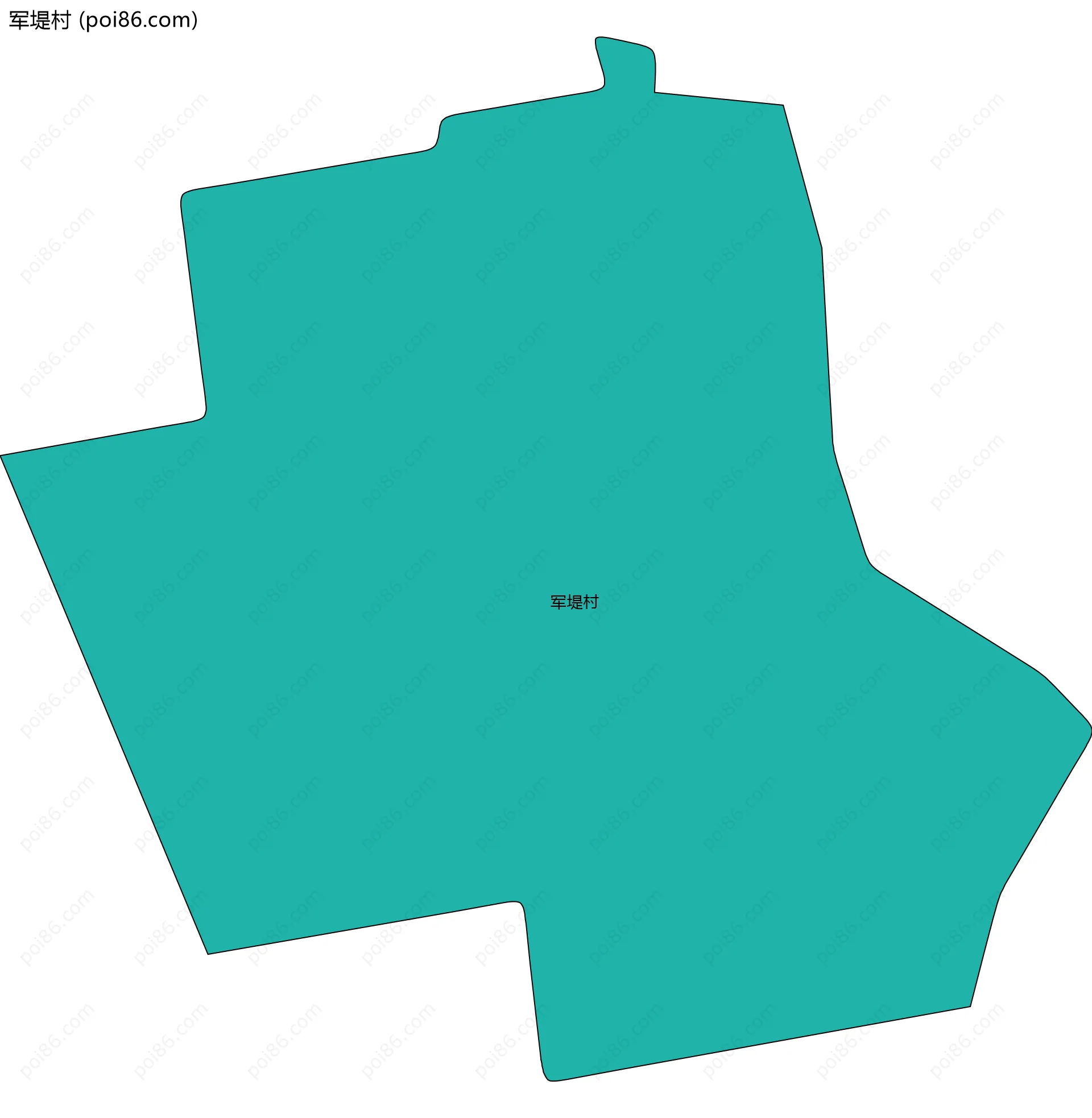 军堤村边界地图