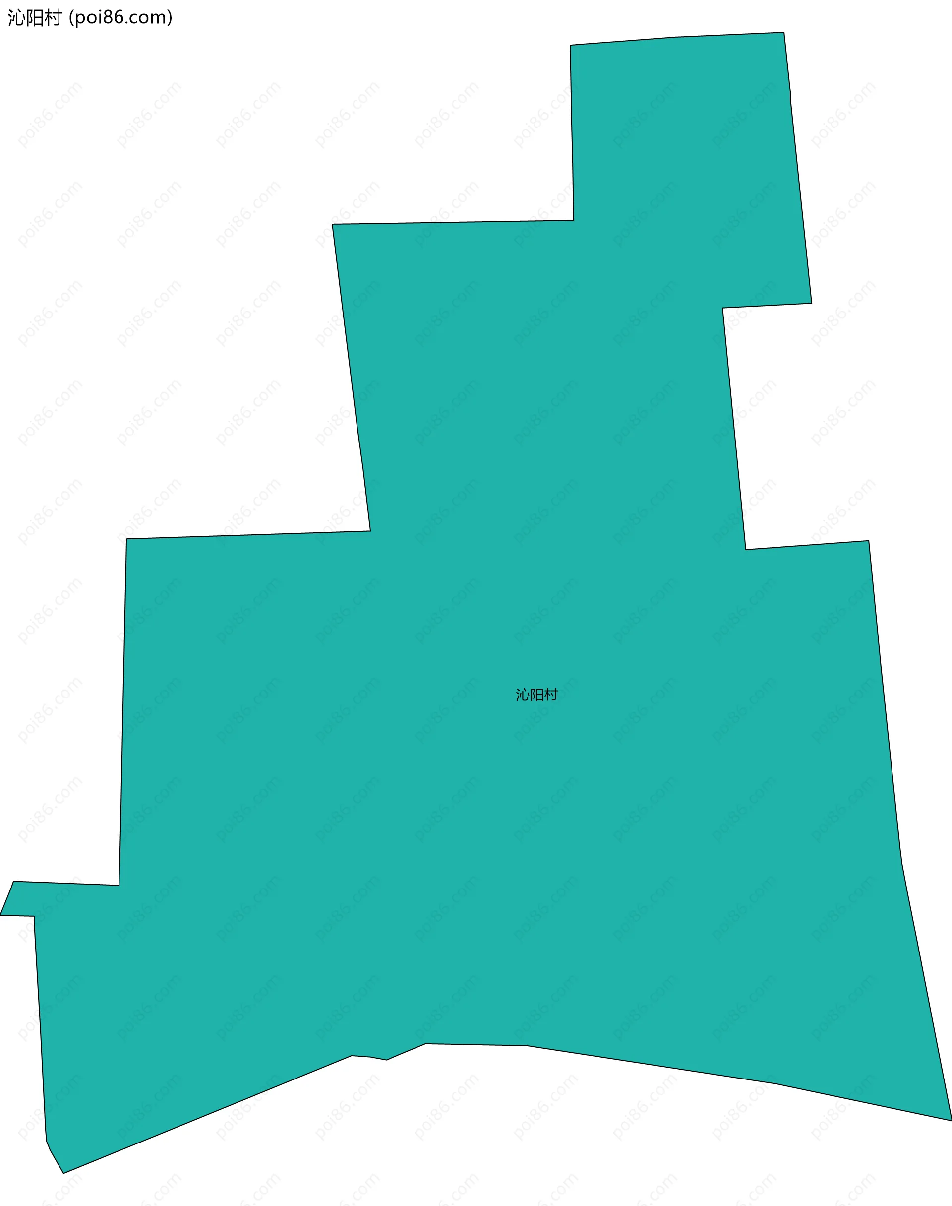 沁阳村边界地图