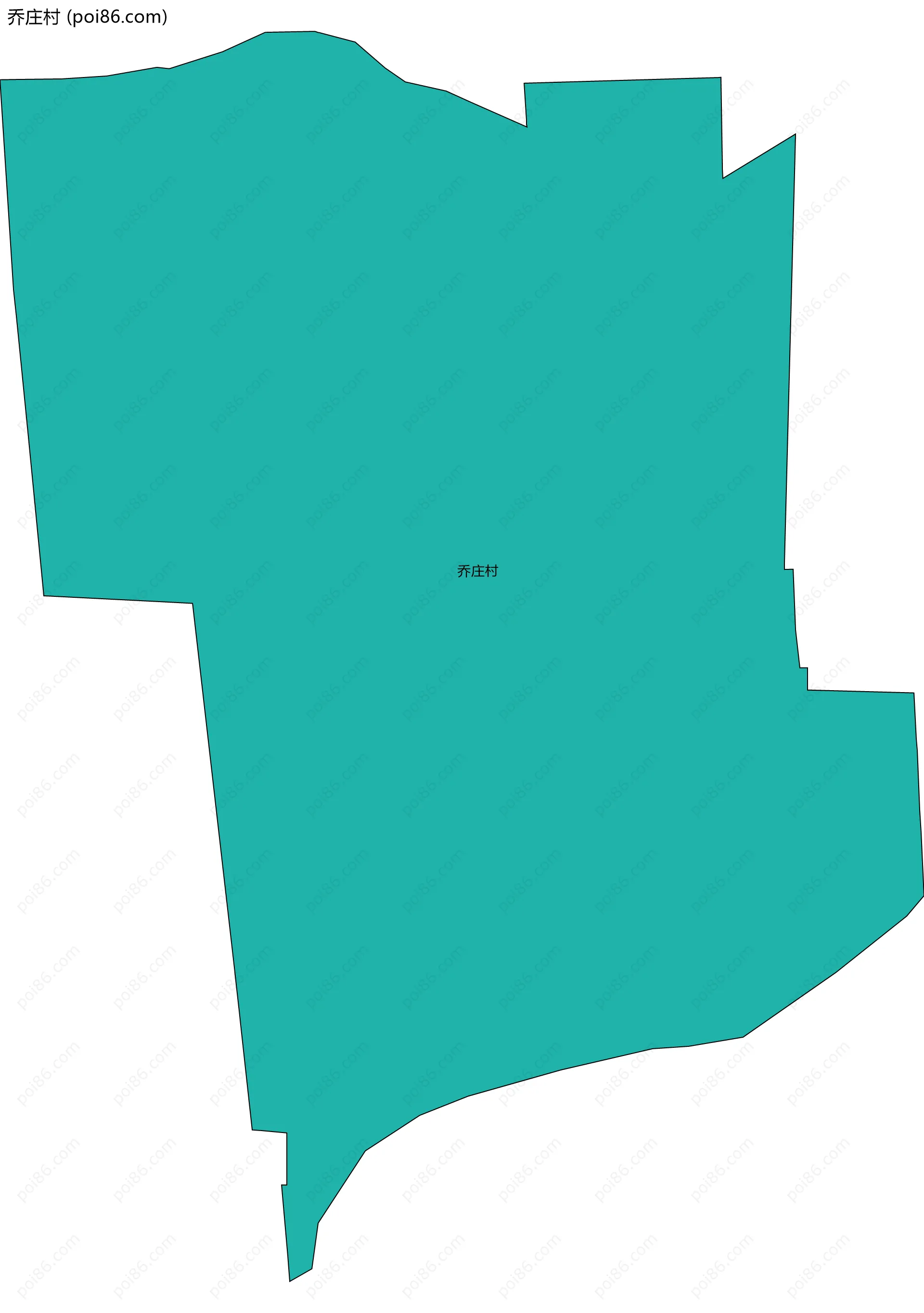 乔庄村边界地图
