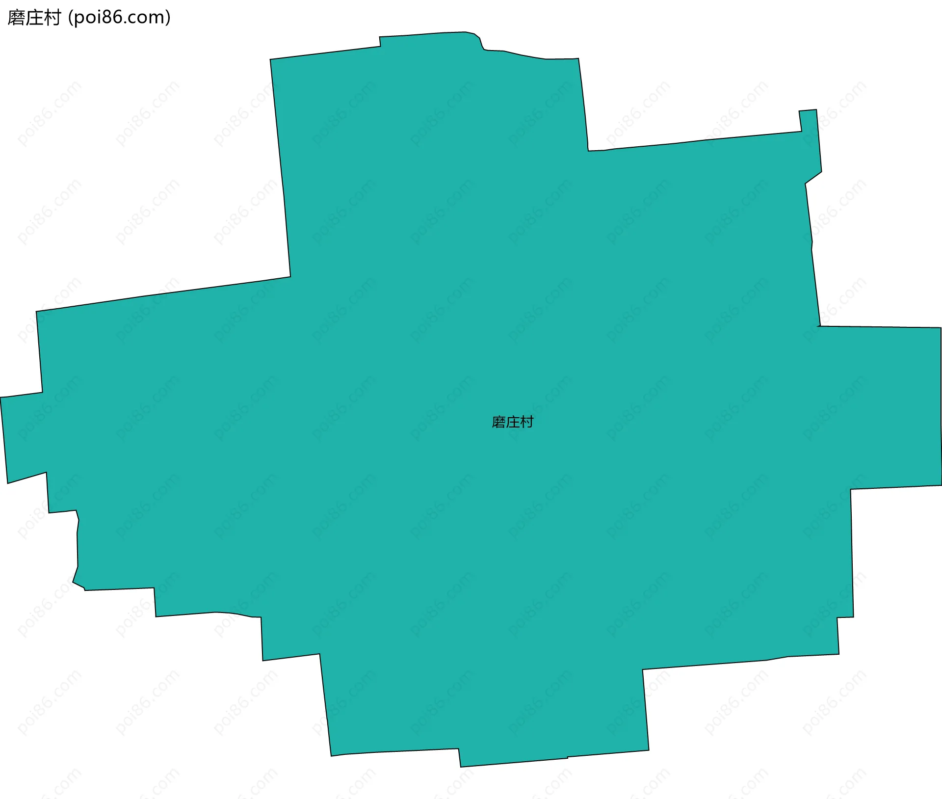 磨庄村边界地图