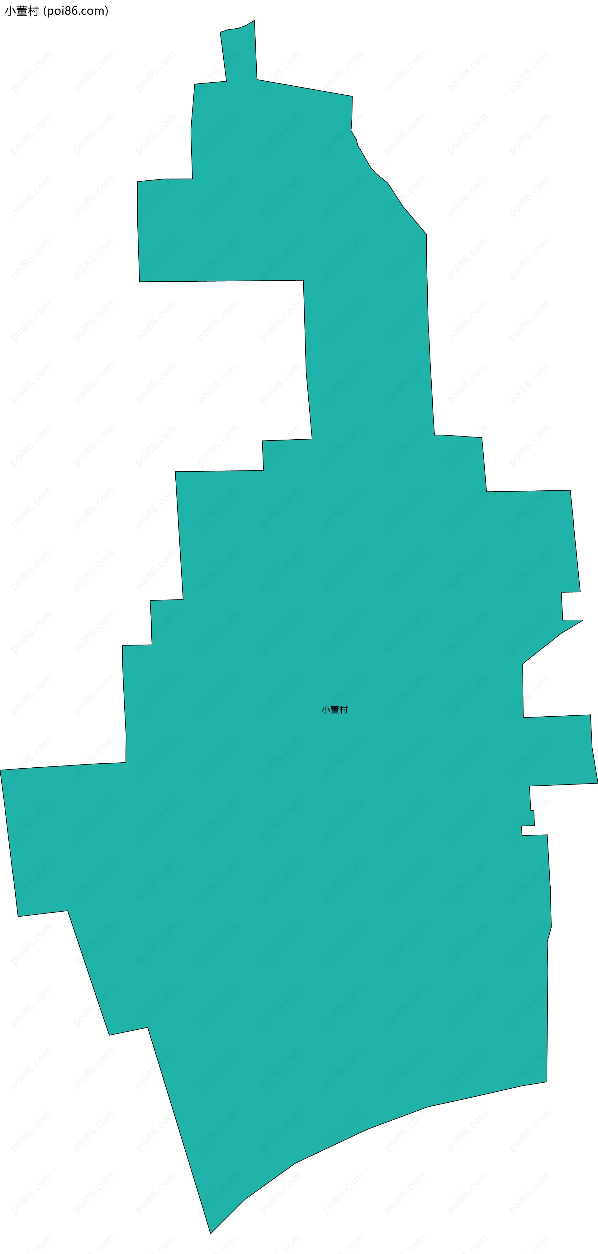 小董村边界地图