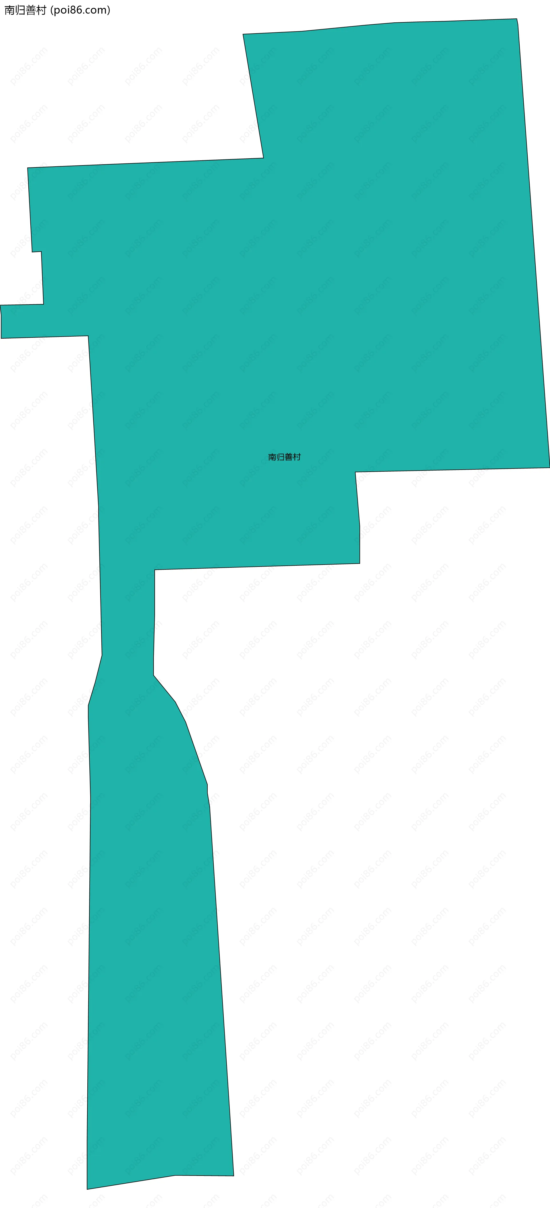 南归善村边界地图