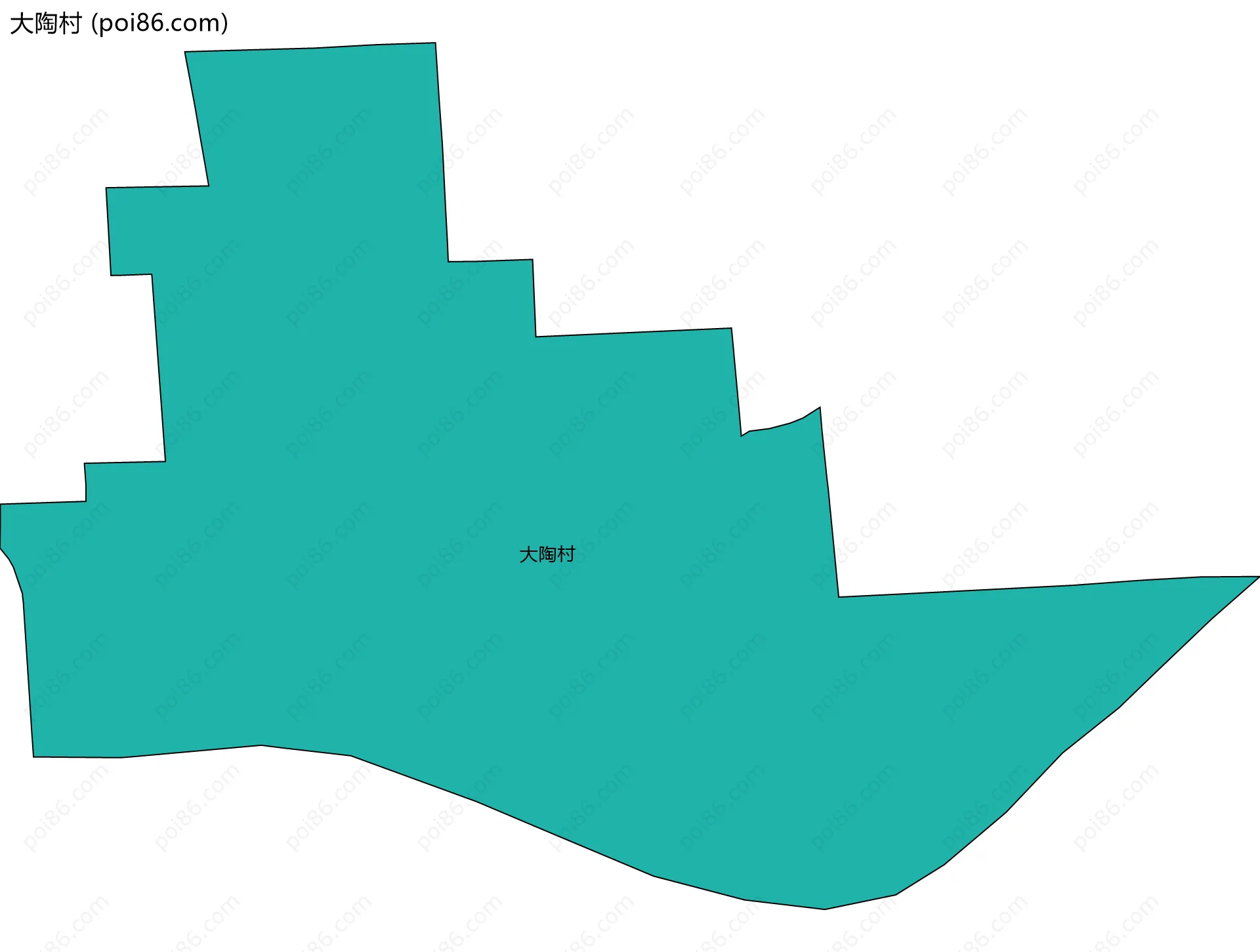 大陶村边界地图