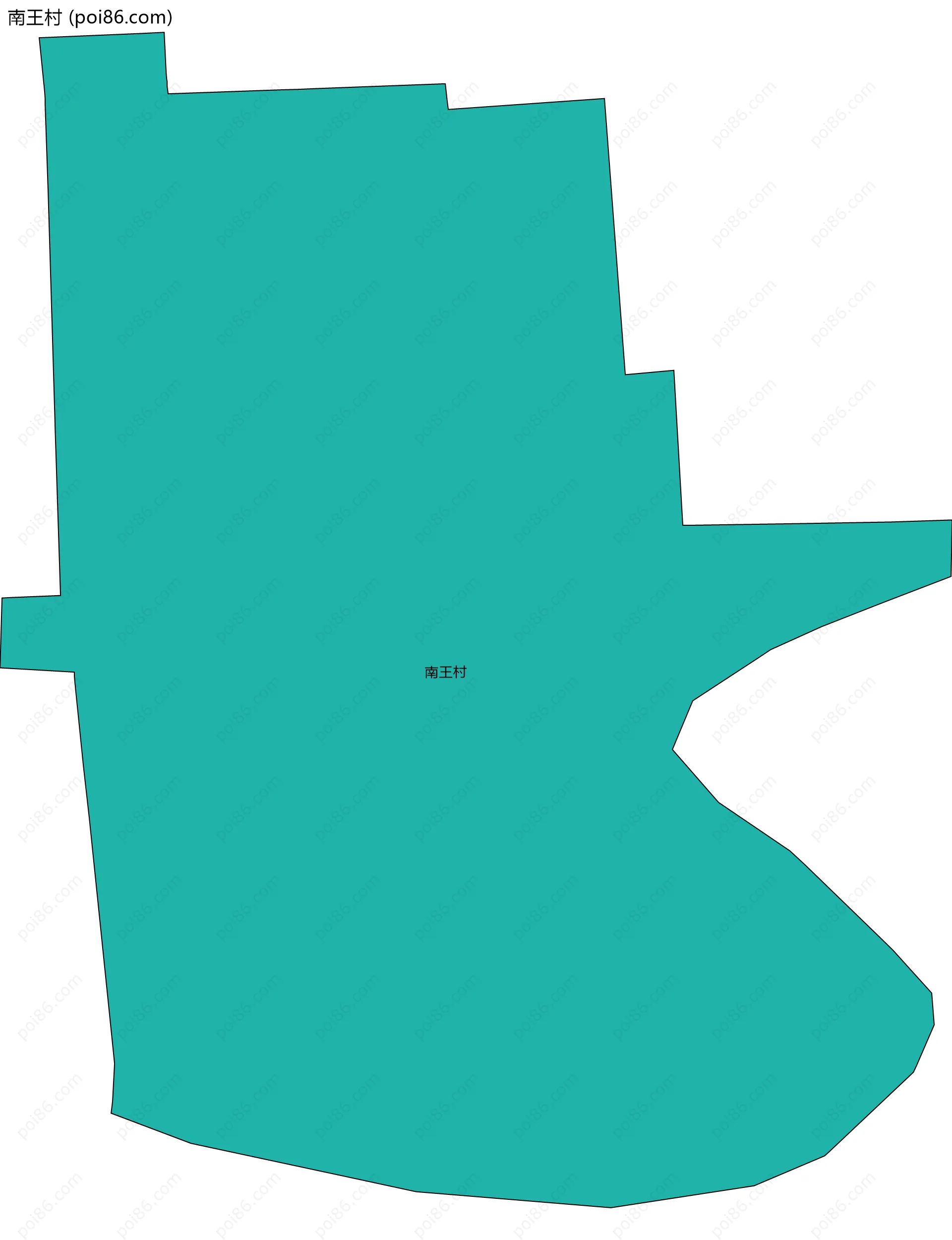 南王村边界地图