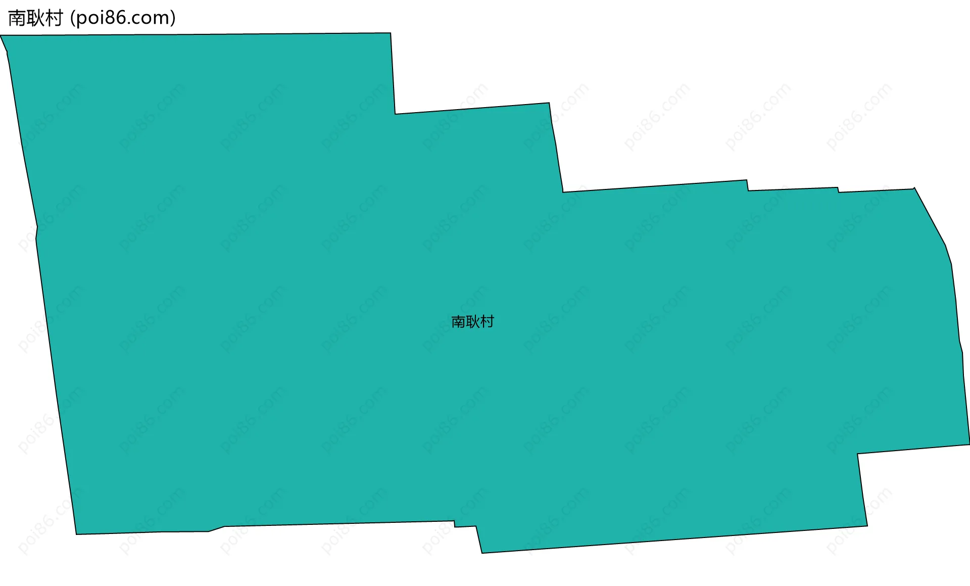 南耿村边界地图