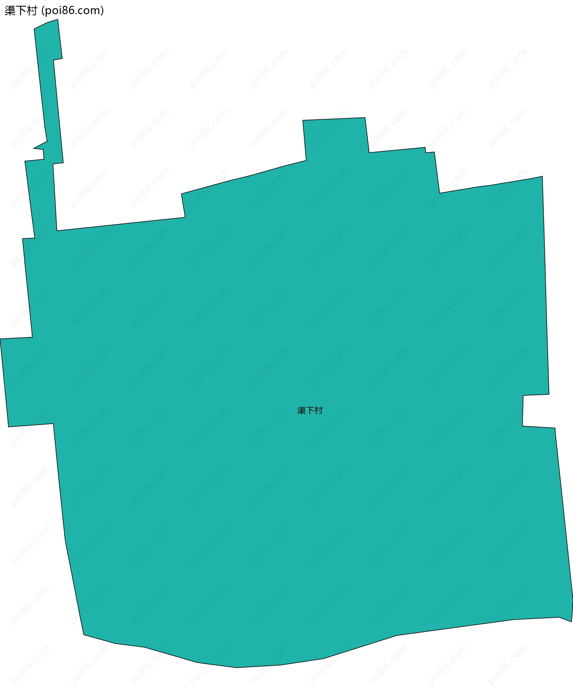 渠下村边界地图