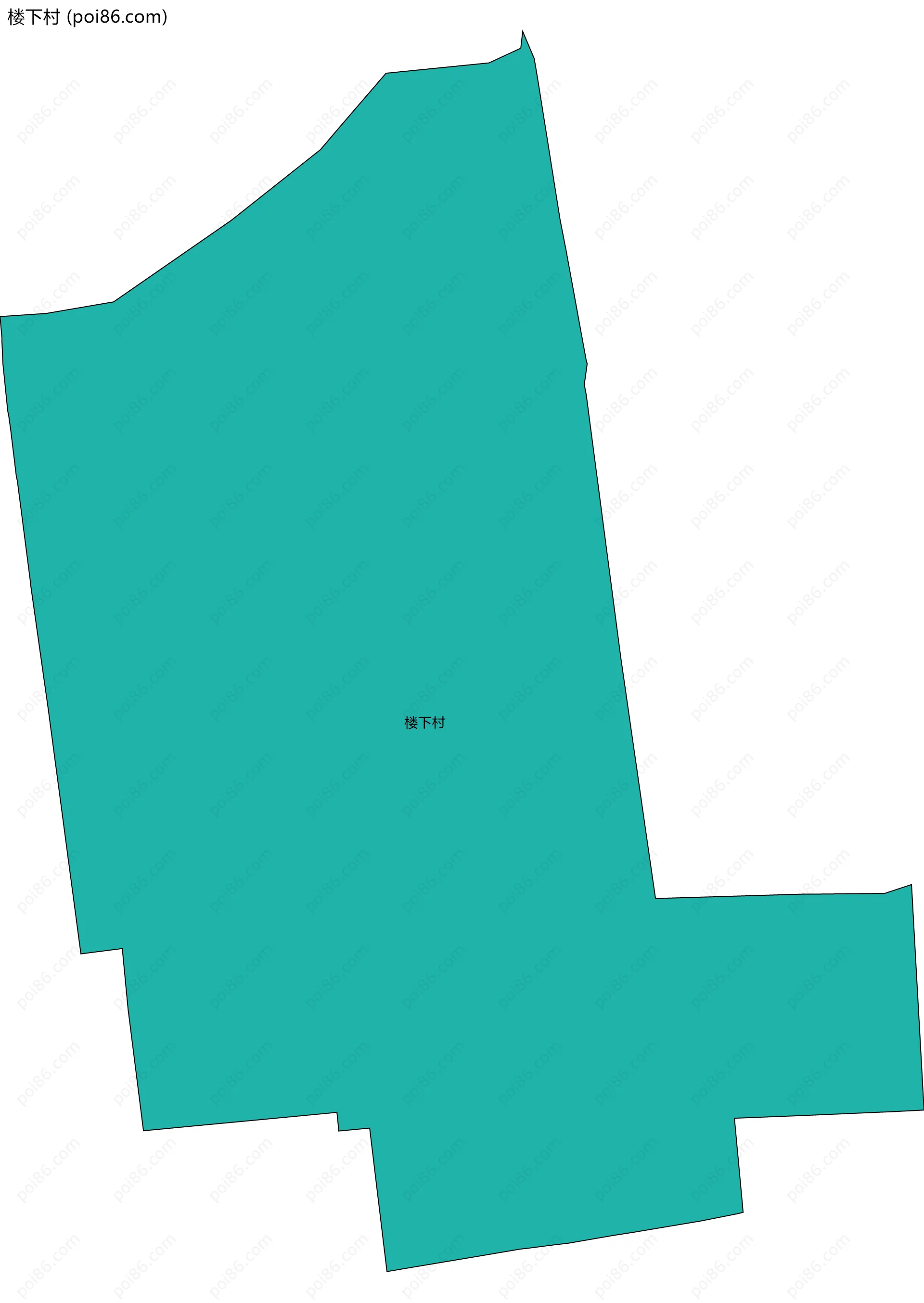 楼下村边界地图
