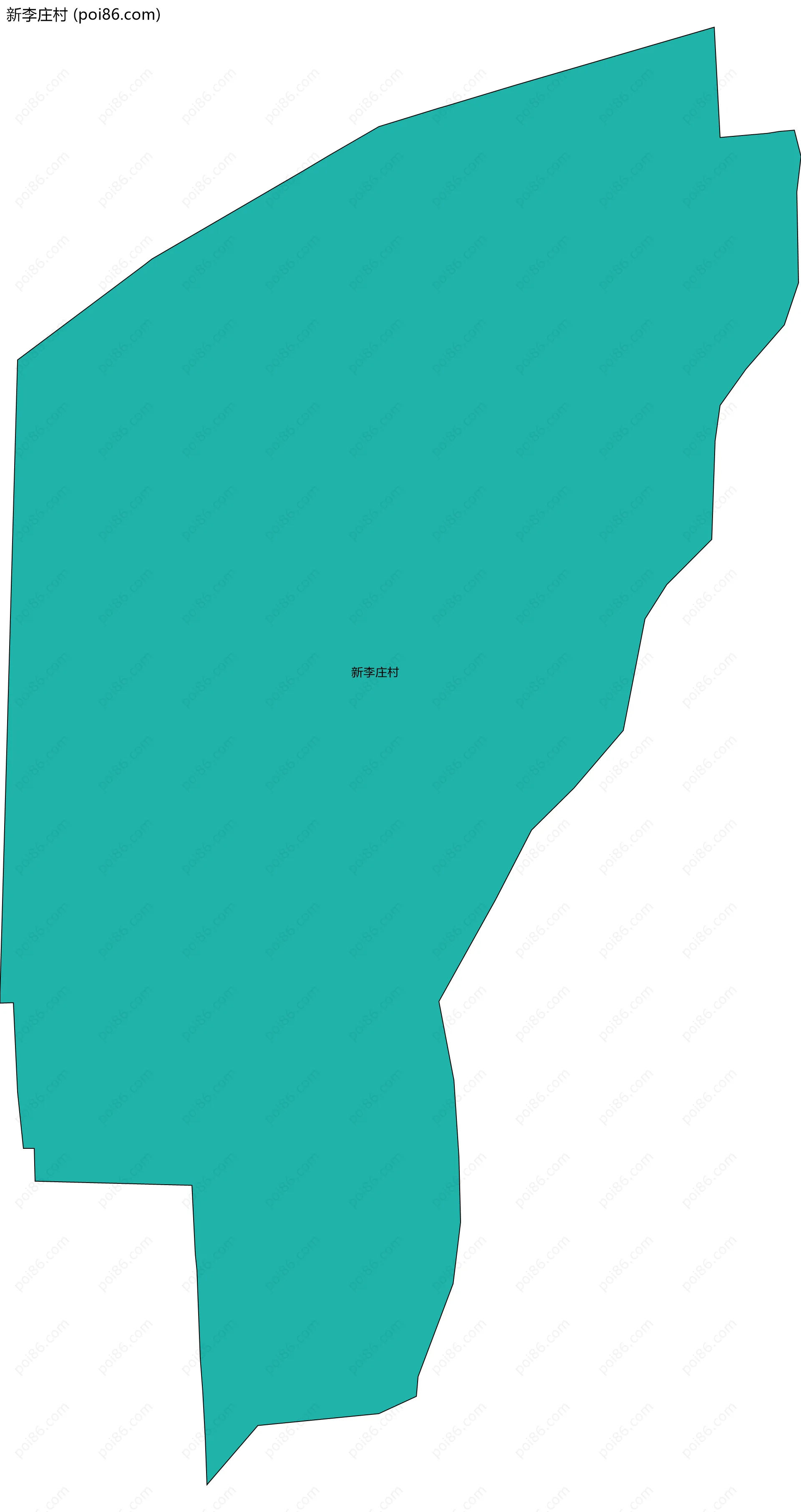 新李庄村边界地图