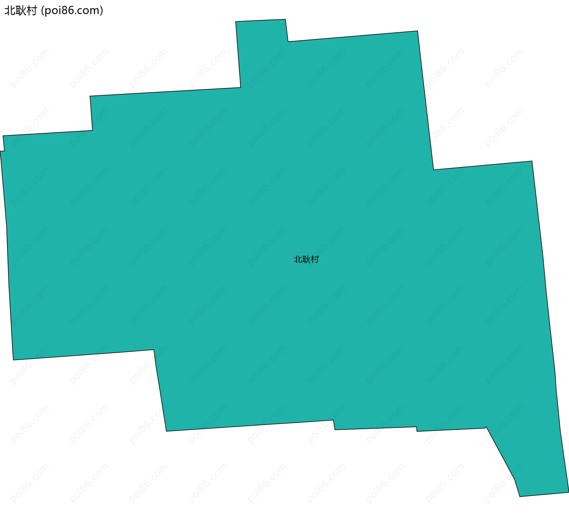 北耿村边界地图