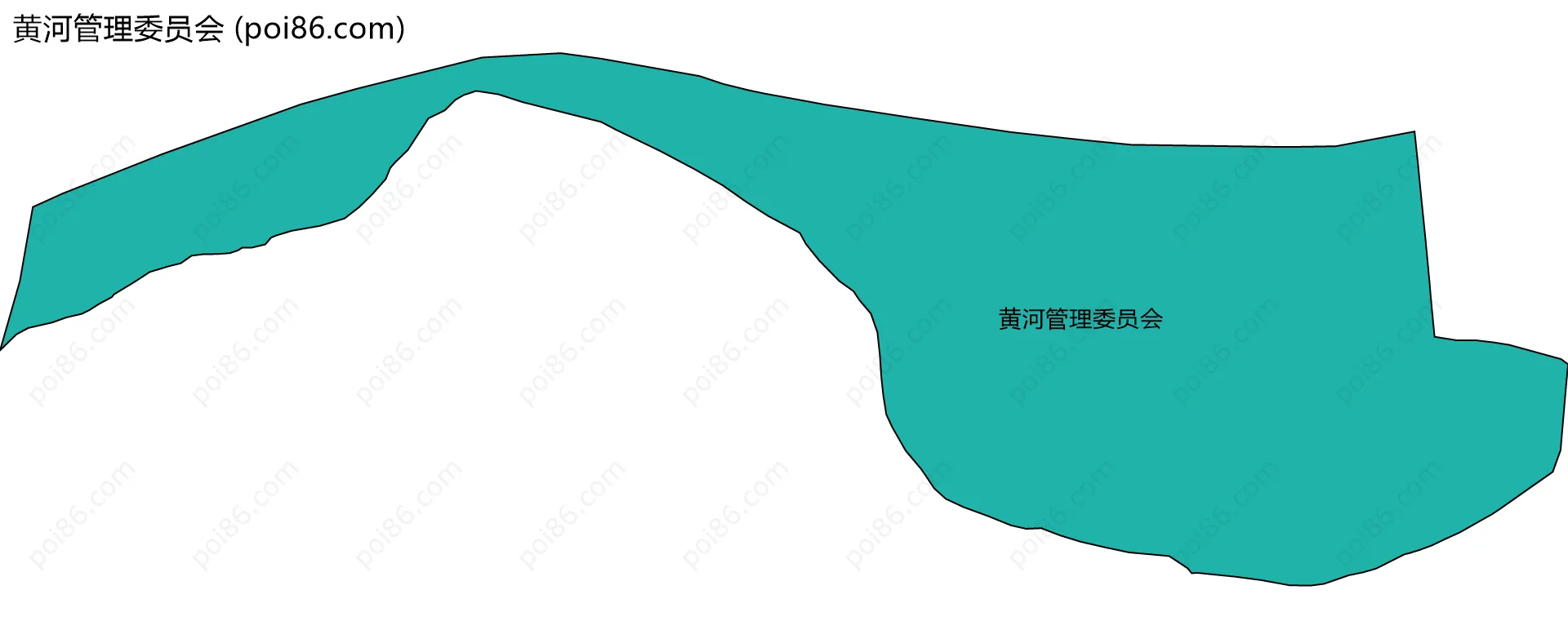 黄河管理委员会边界地图