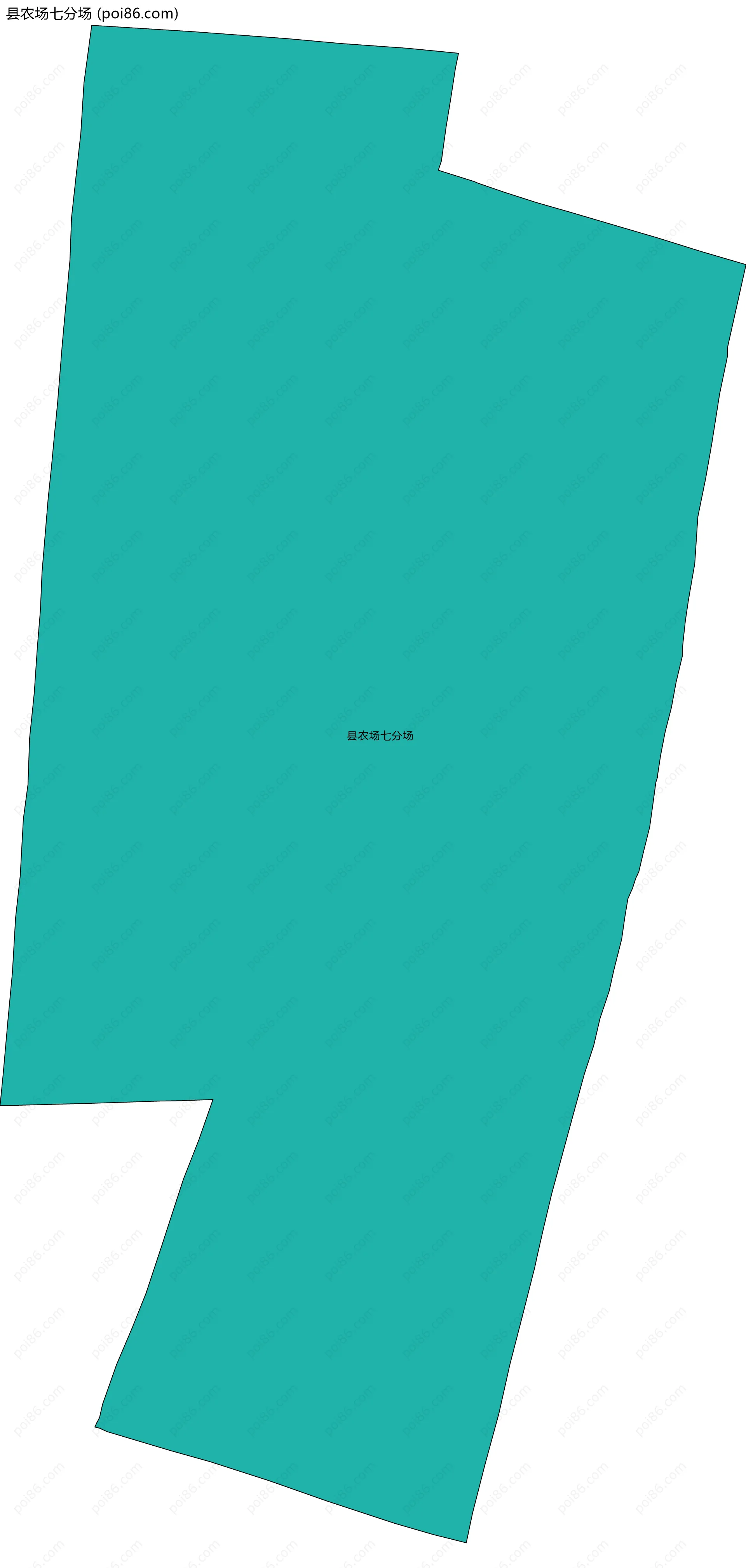 县农场七分场边界地图