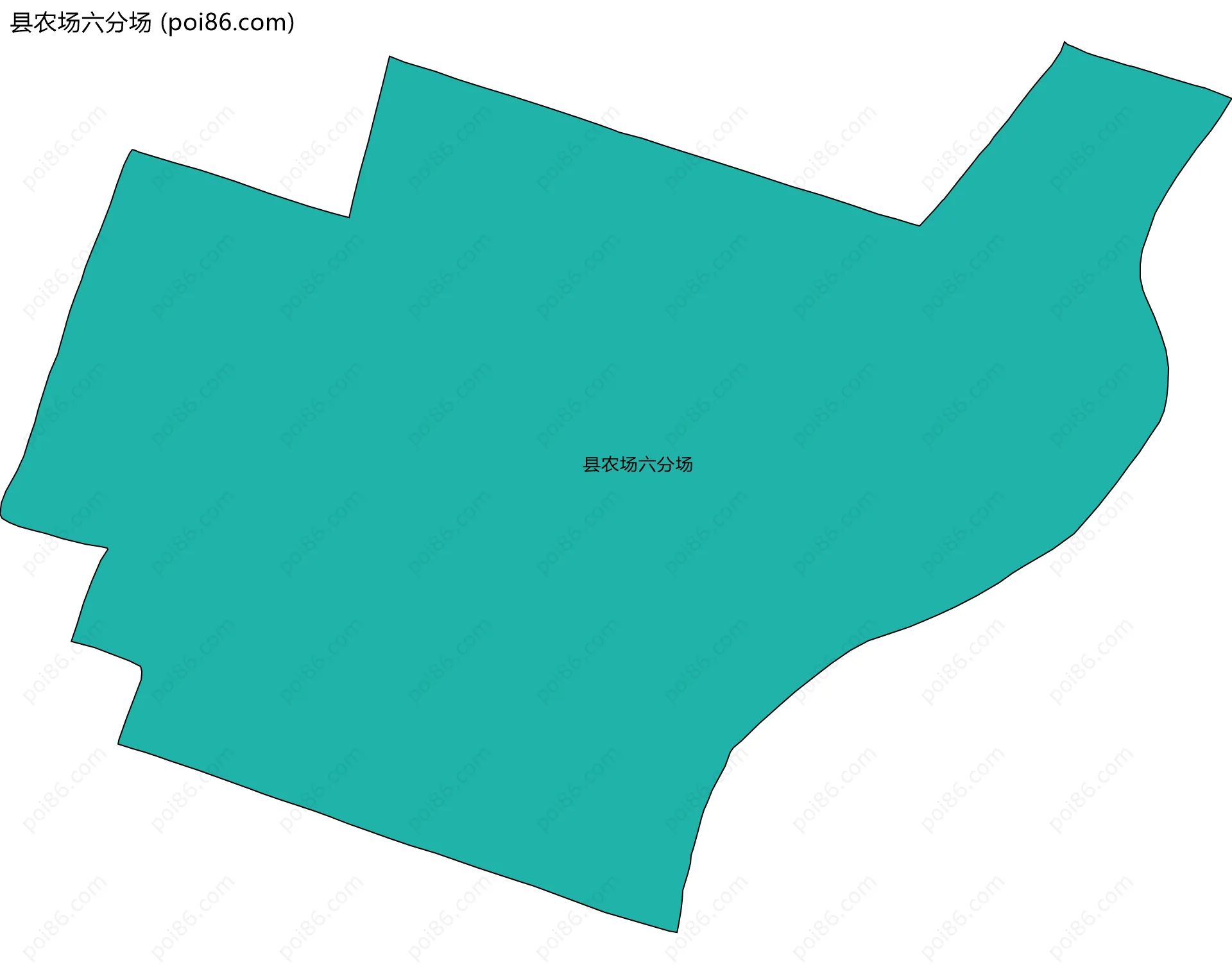 县农场六分场边界地图
