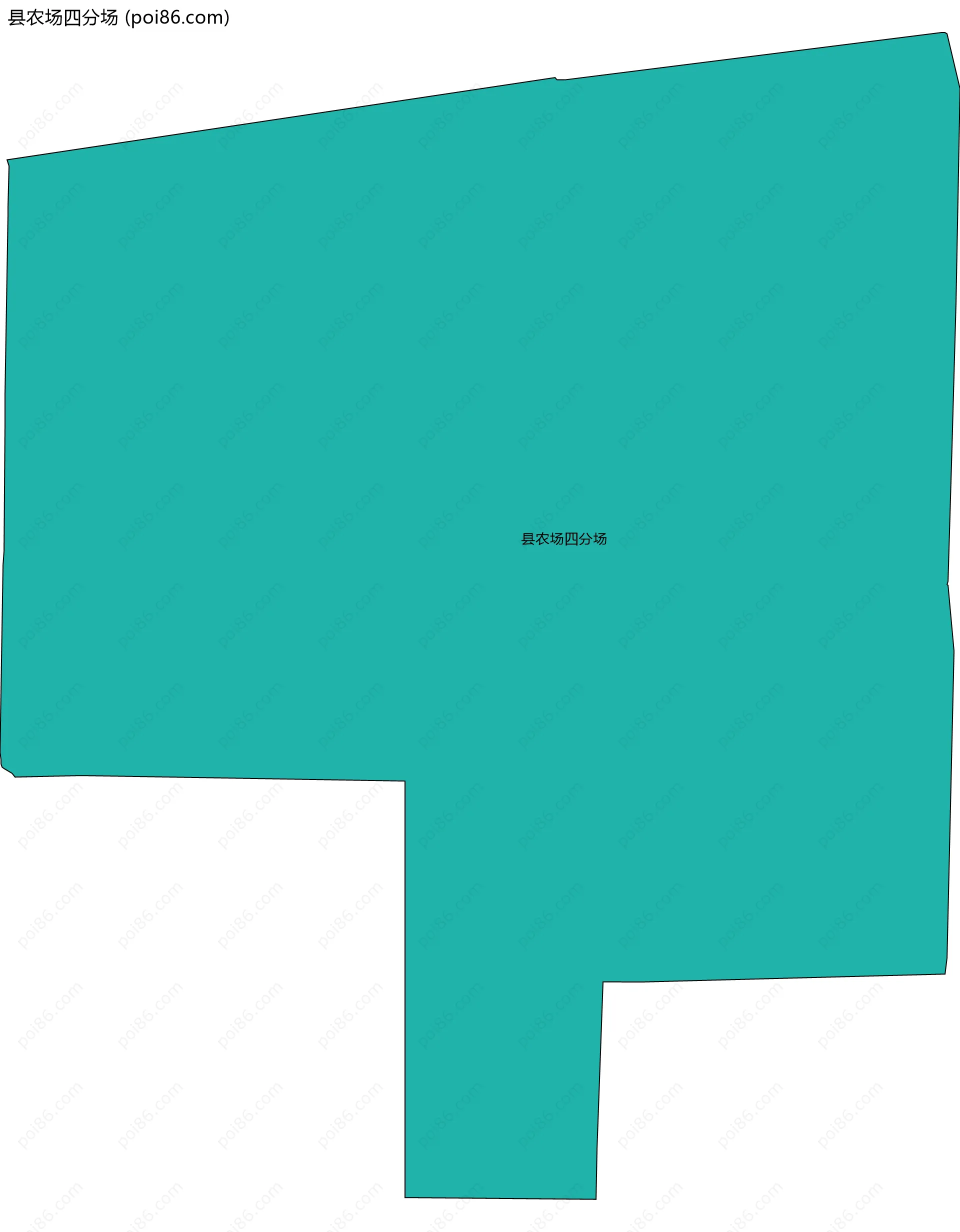 县农场四分场边界地图