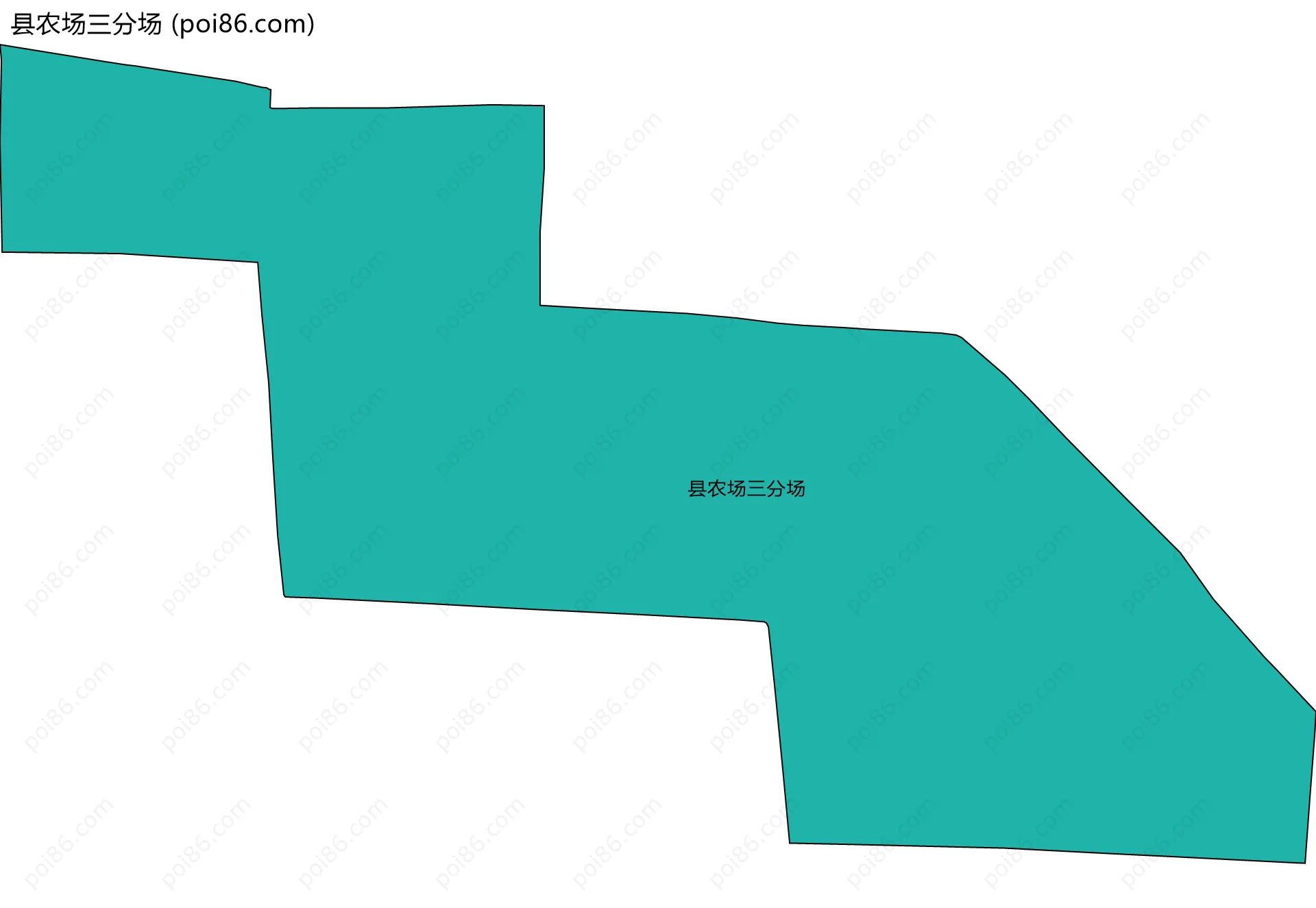 县农场三分场边界地图