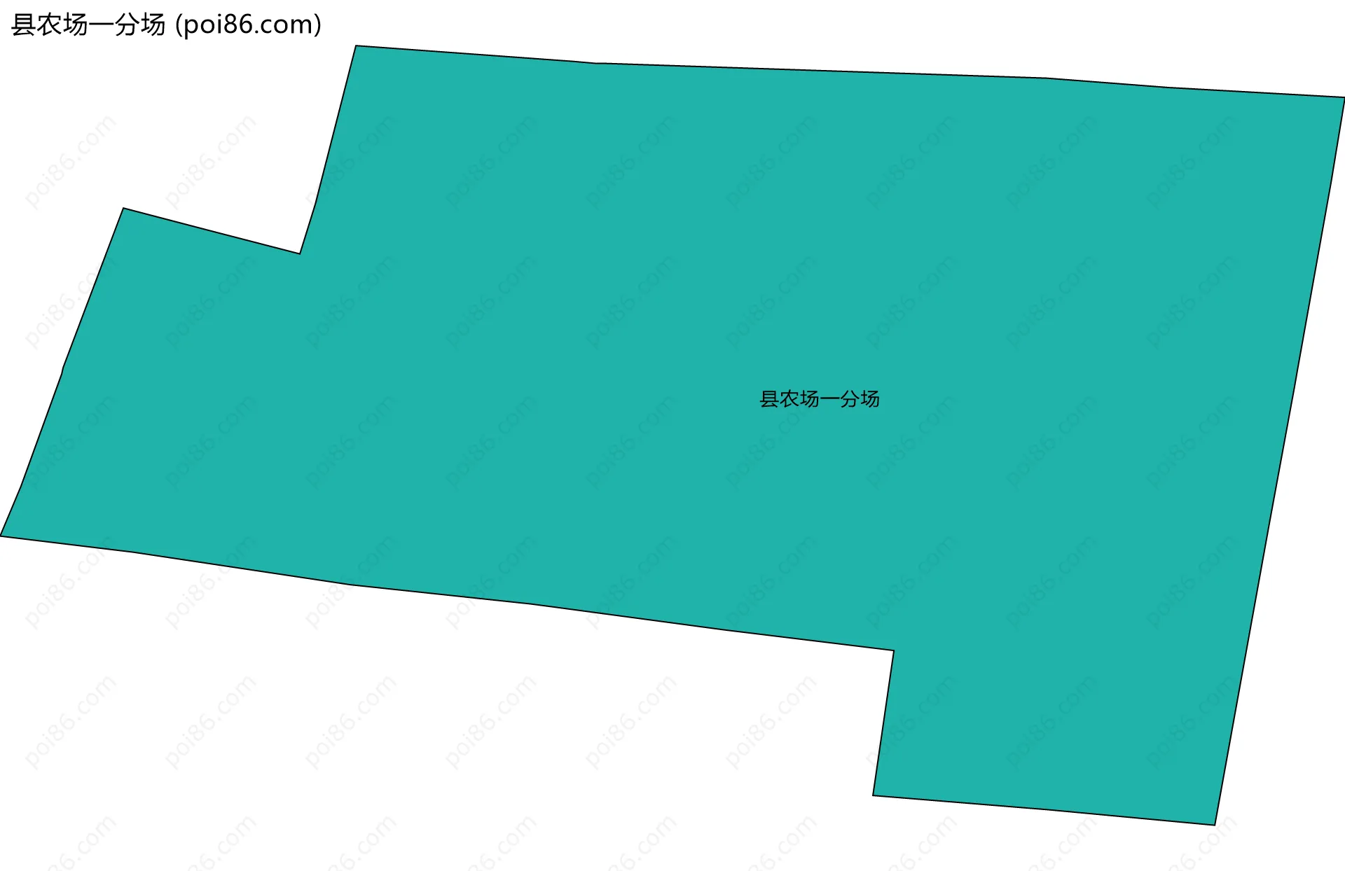 县农场一分场边界地图