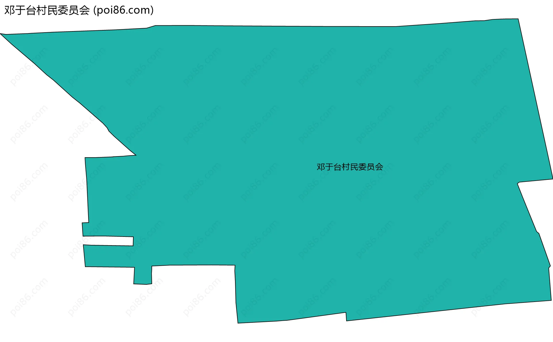 邓于台村民委员会边界地图