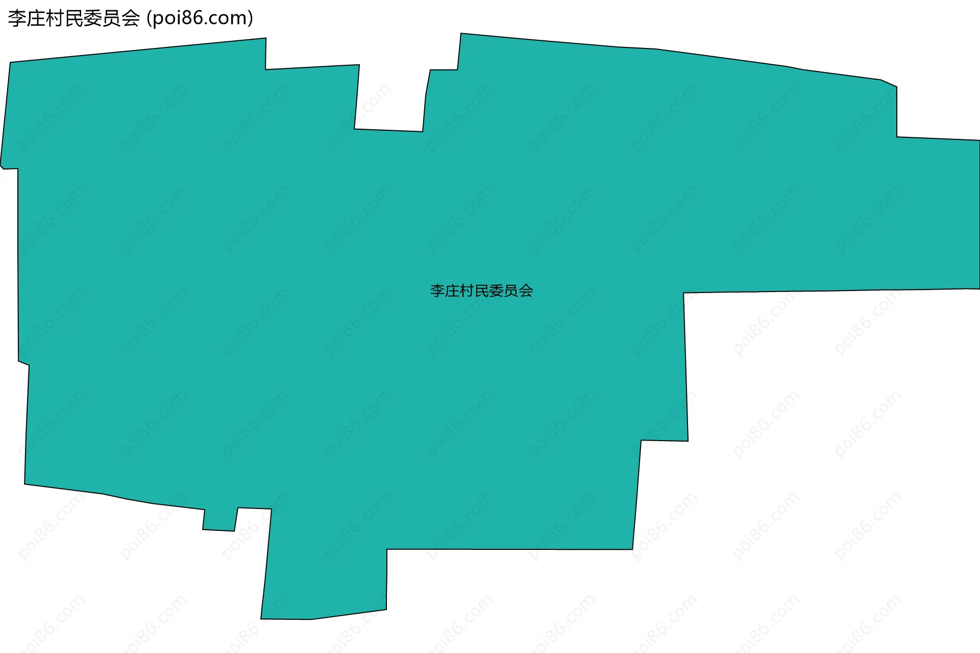 李庄村民委员会边界地图