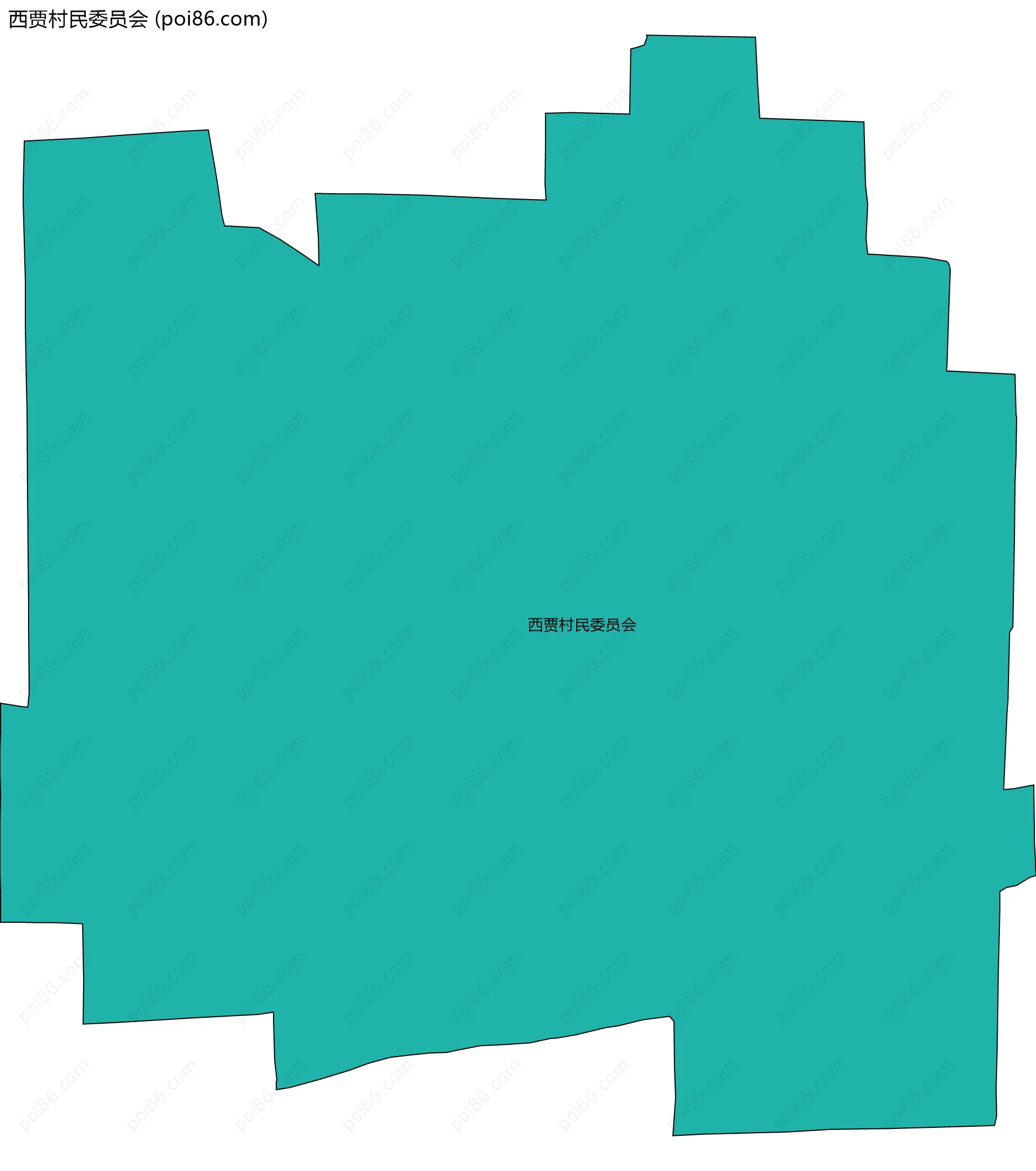 西贾村民委员会边界地图