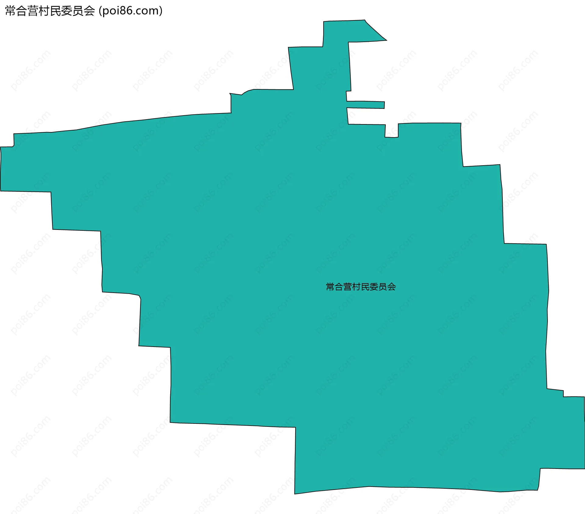 常合营村民委员会边界地图