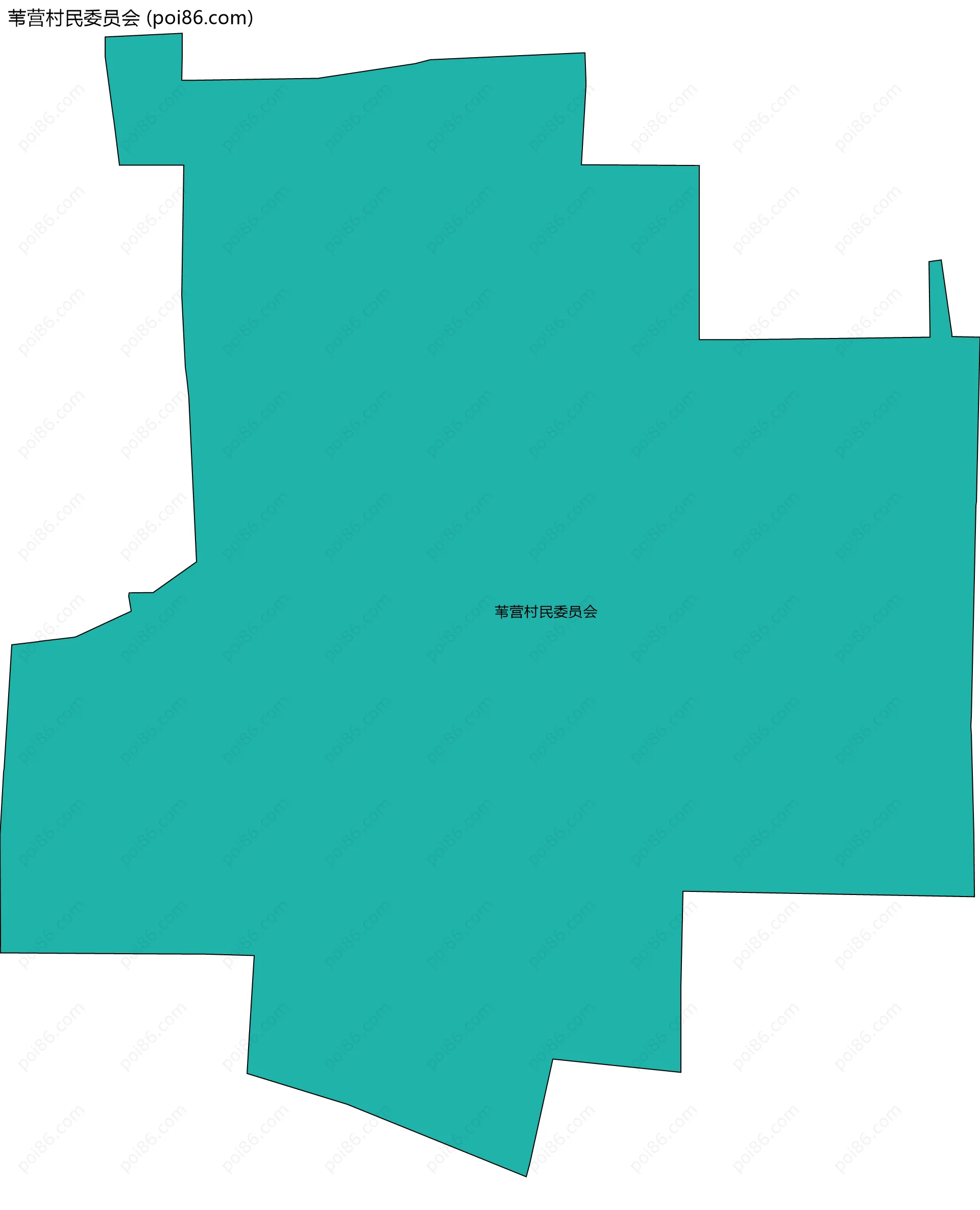 苇营村民委员会边界地图