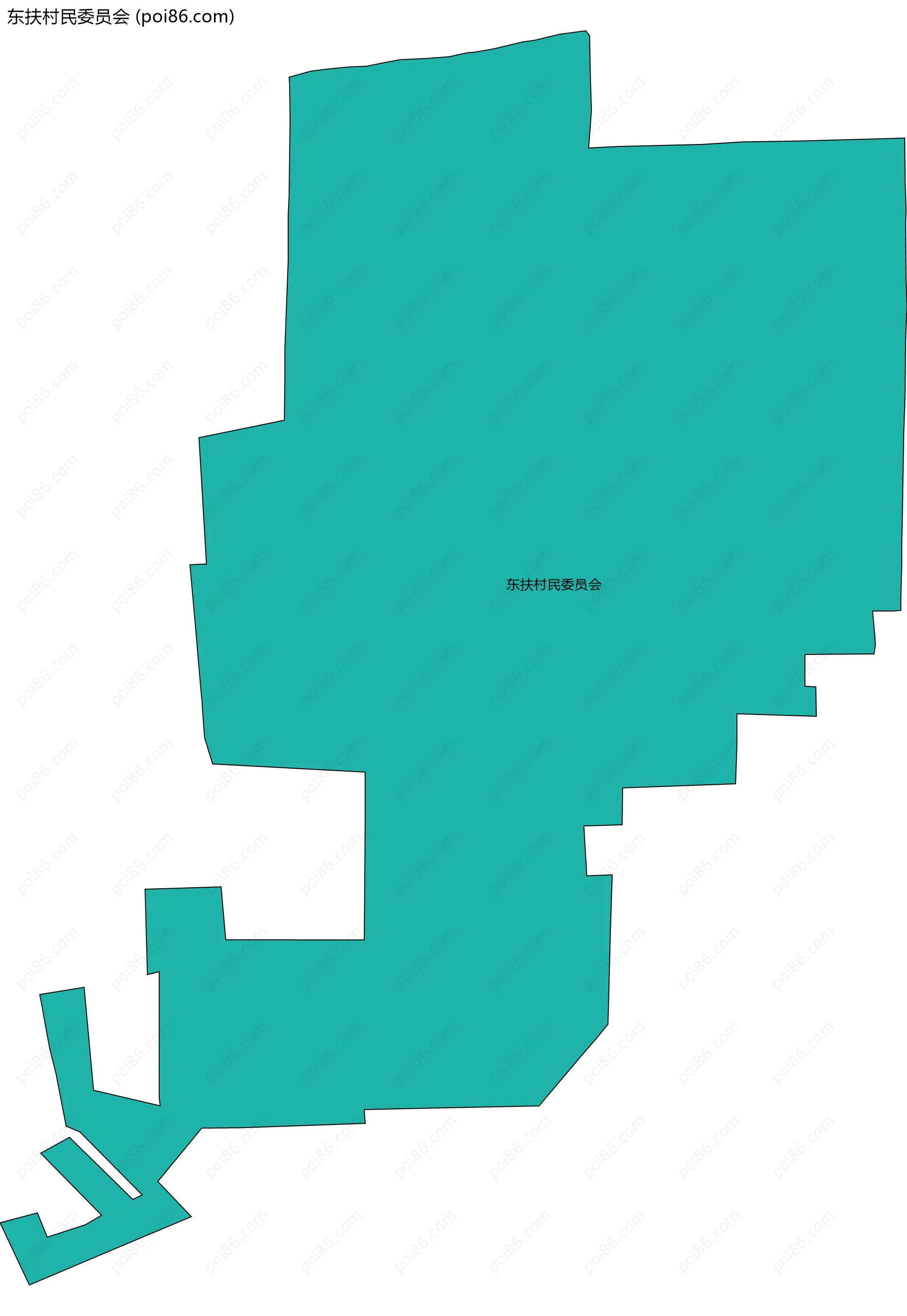 东扶村民委员会边界地图