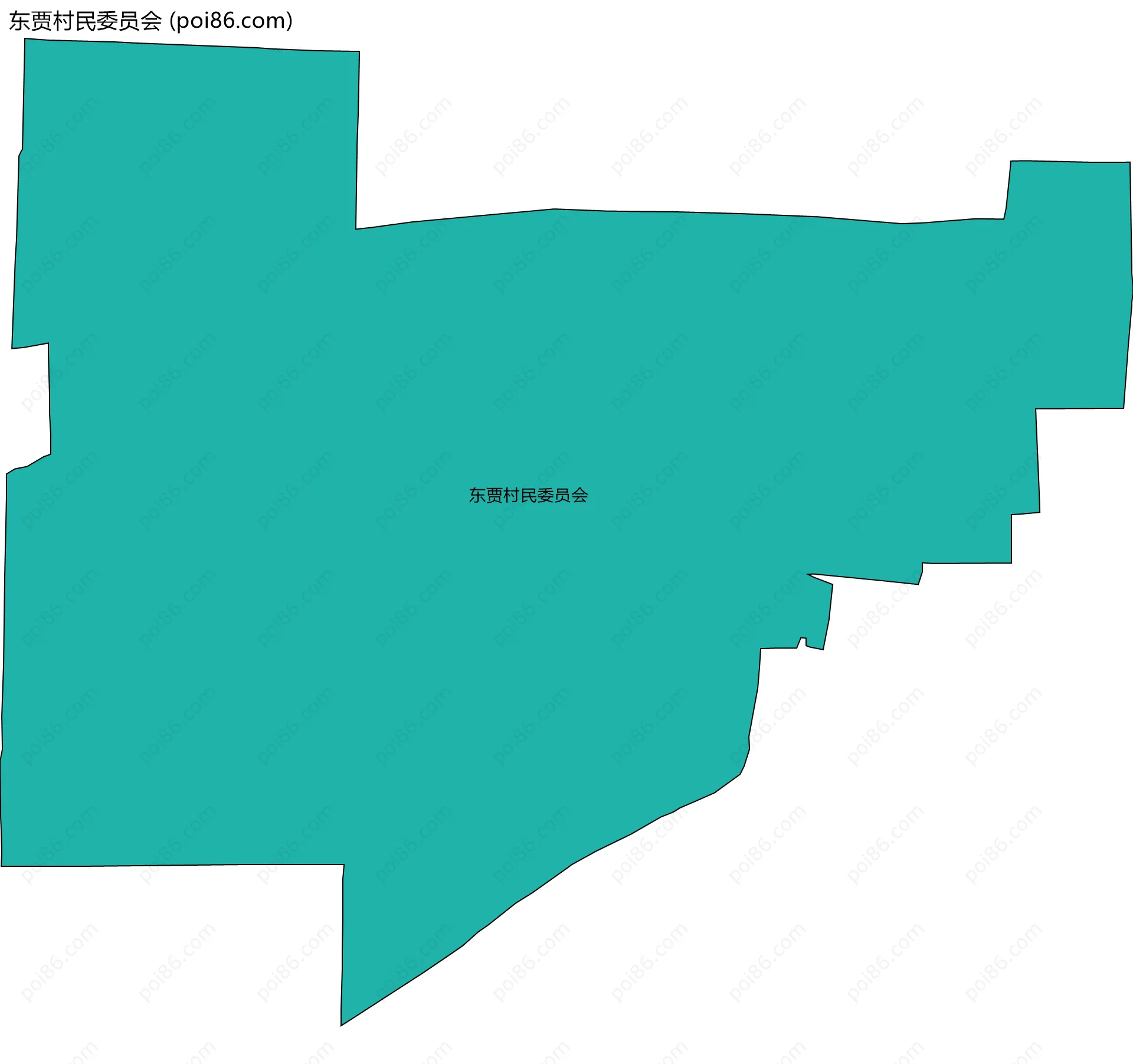 东贾村民委员会边界地图