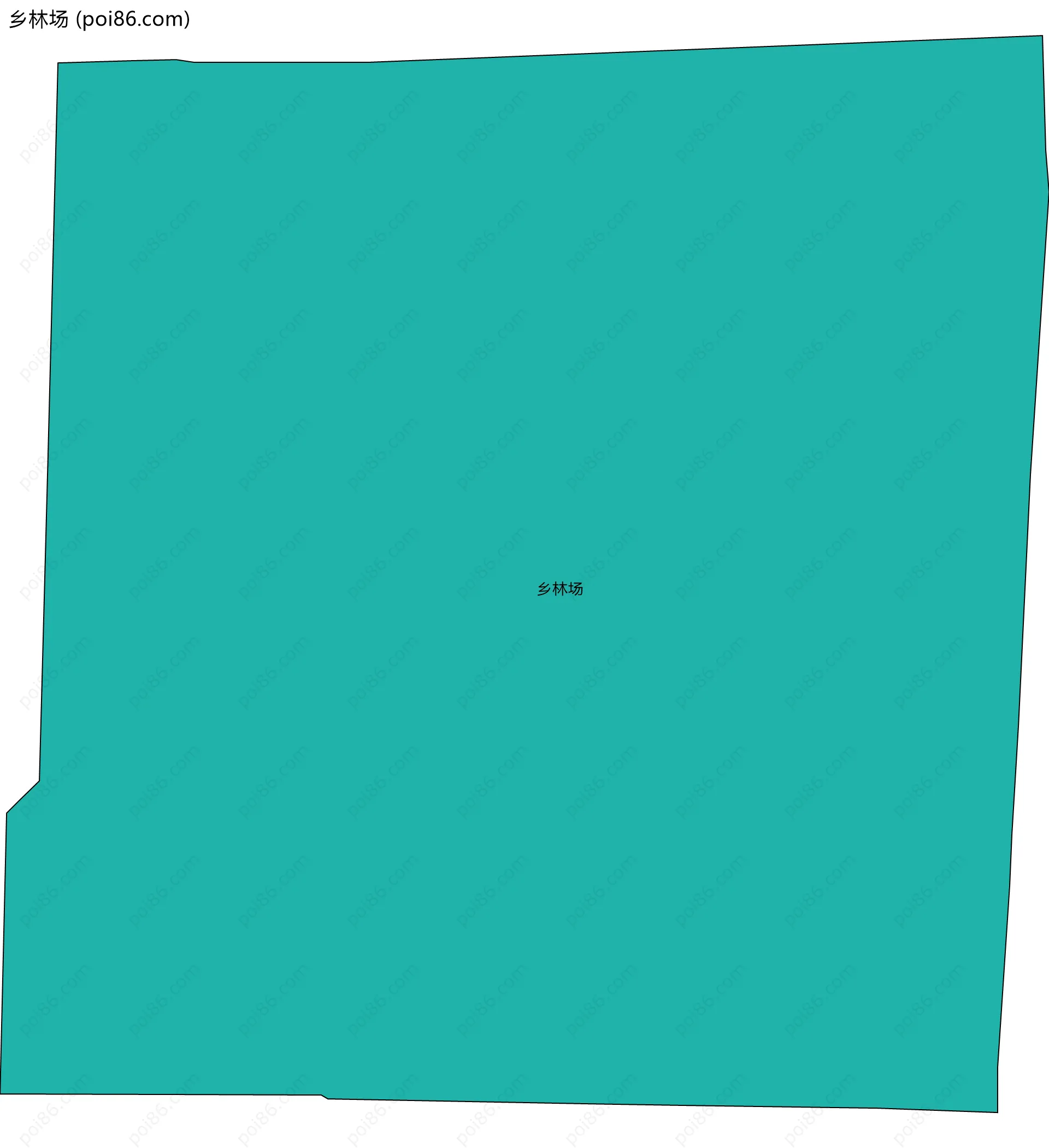 乡林场边界地图