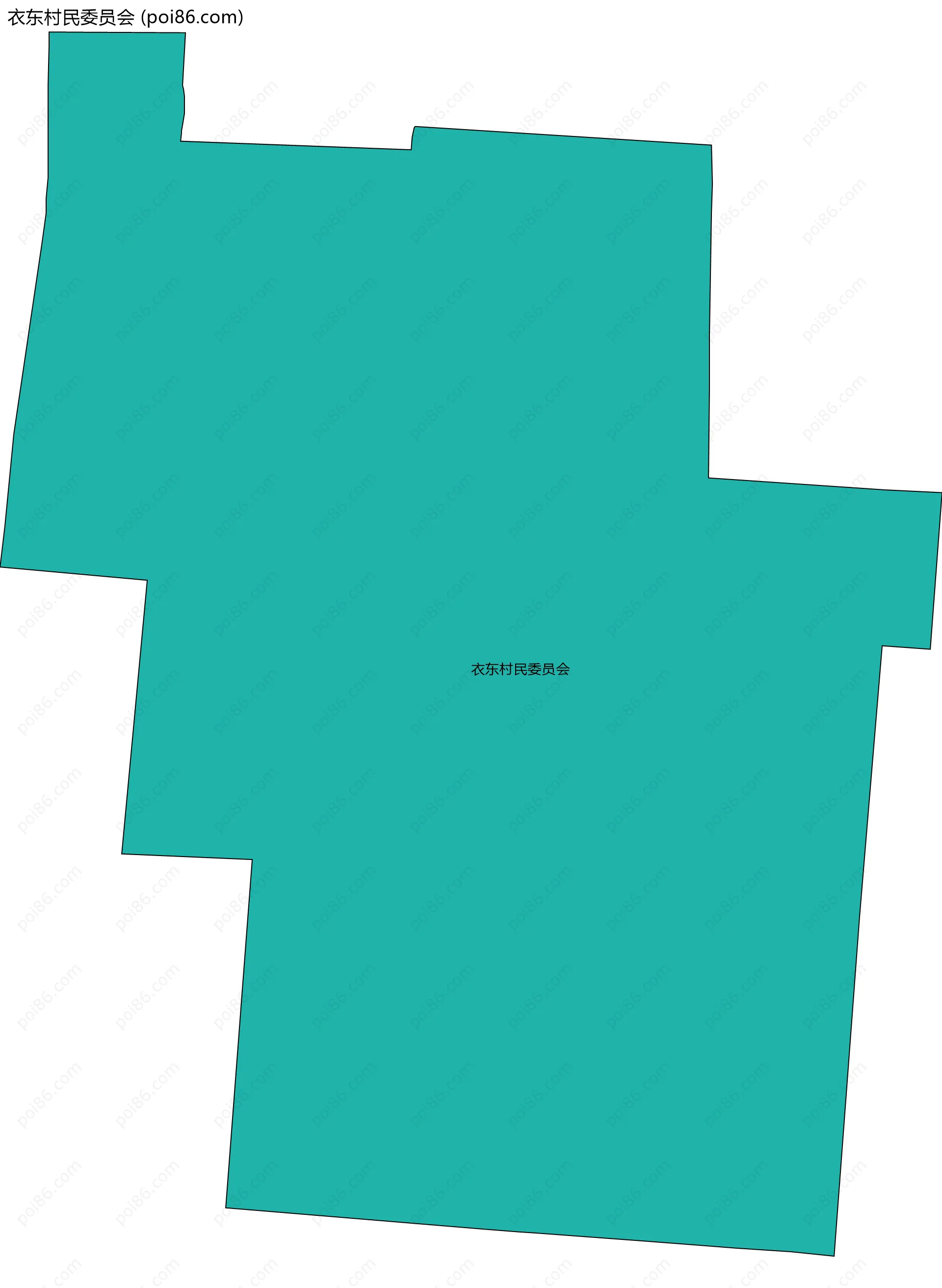 衣东村民委员会边界地图