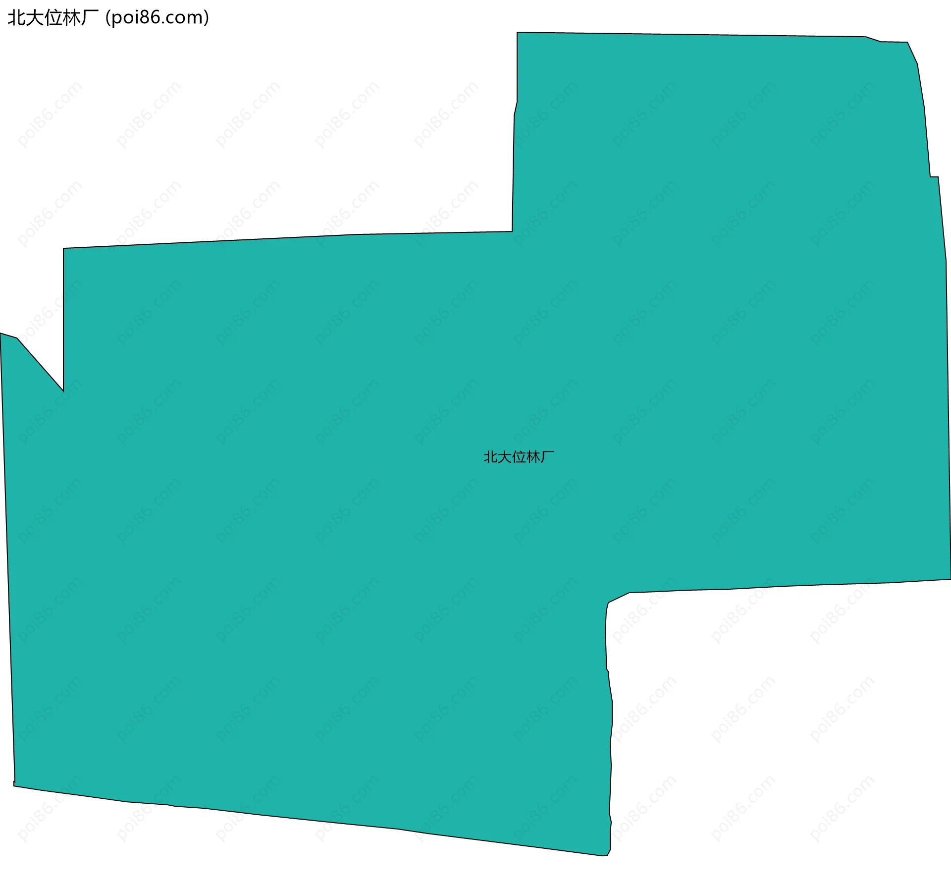 北大位林厂边界地图