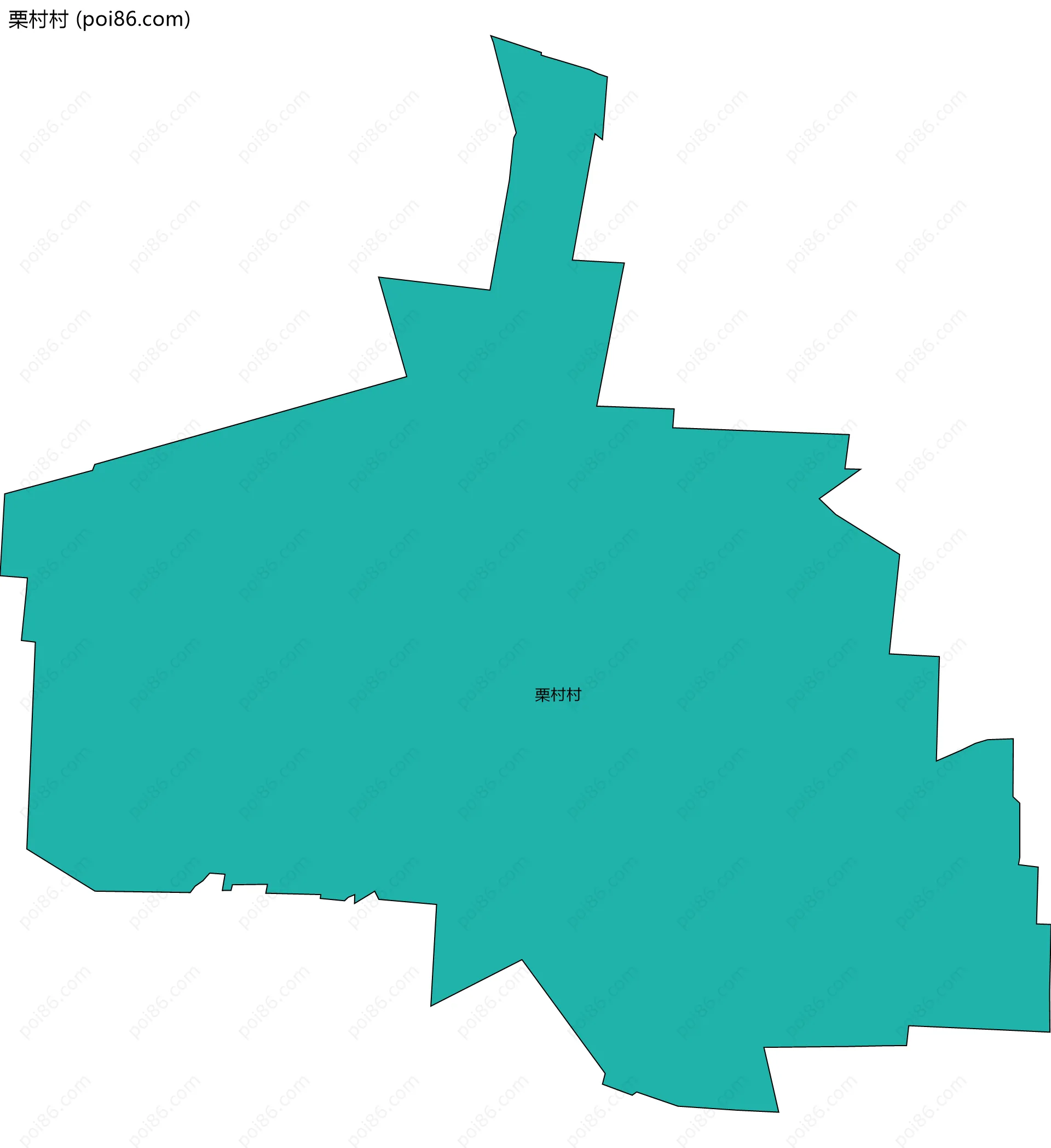 栗村村边界地图