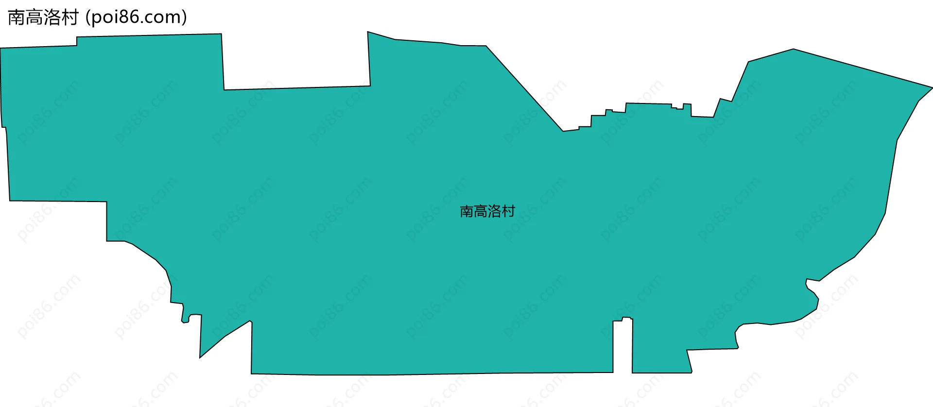 南高洛村边界地图