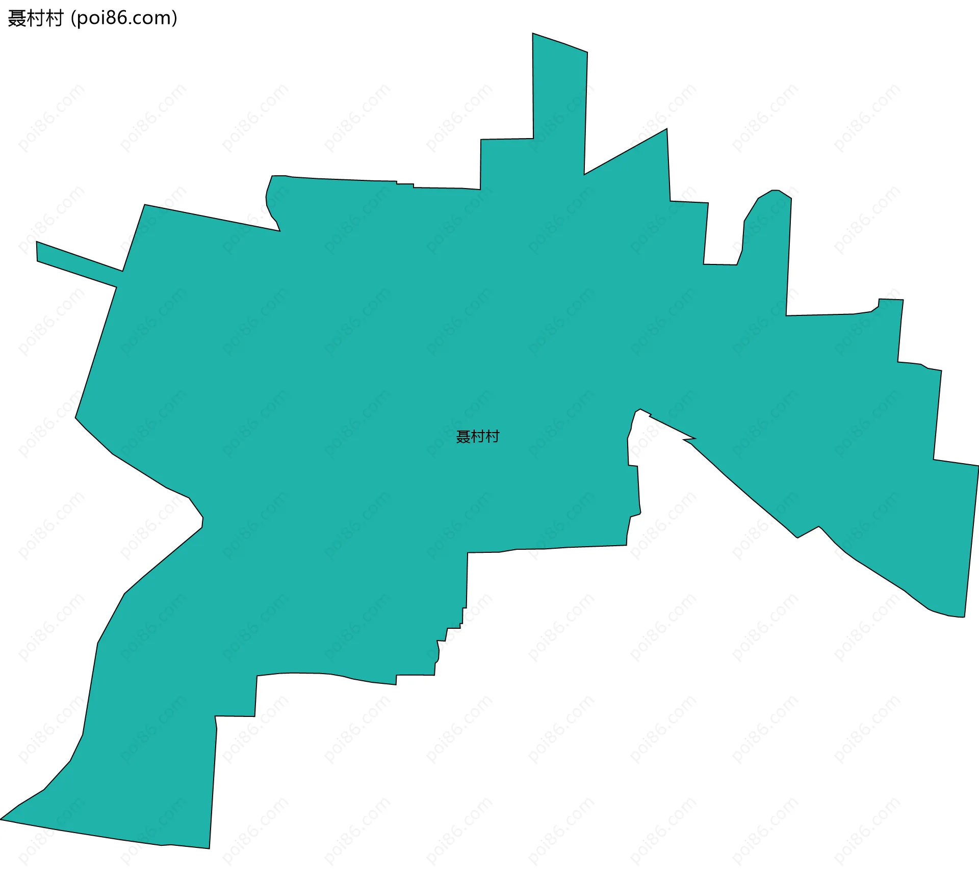 聂村村边界地图