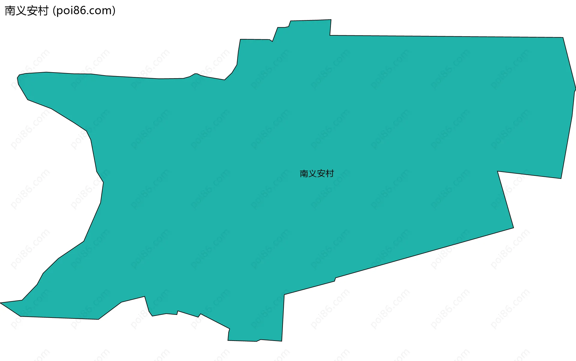 南义安村边界地图