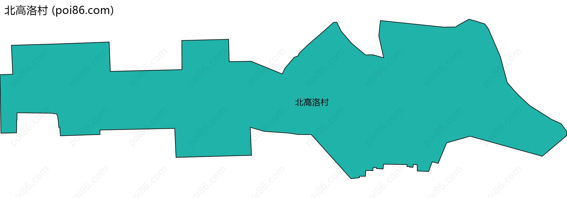 北高洛村边界地图