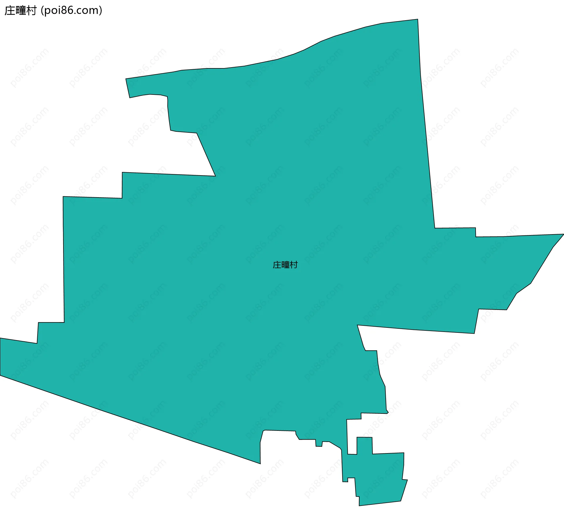 庄疃村边界地图