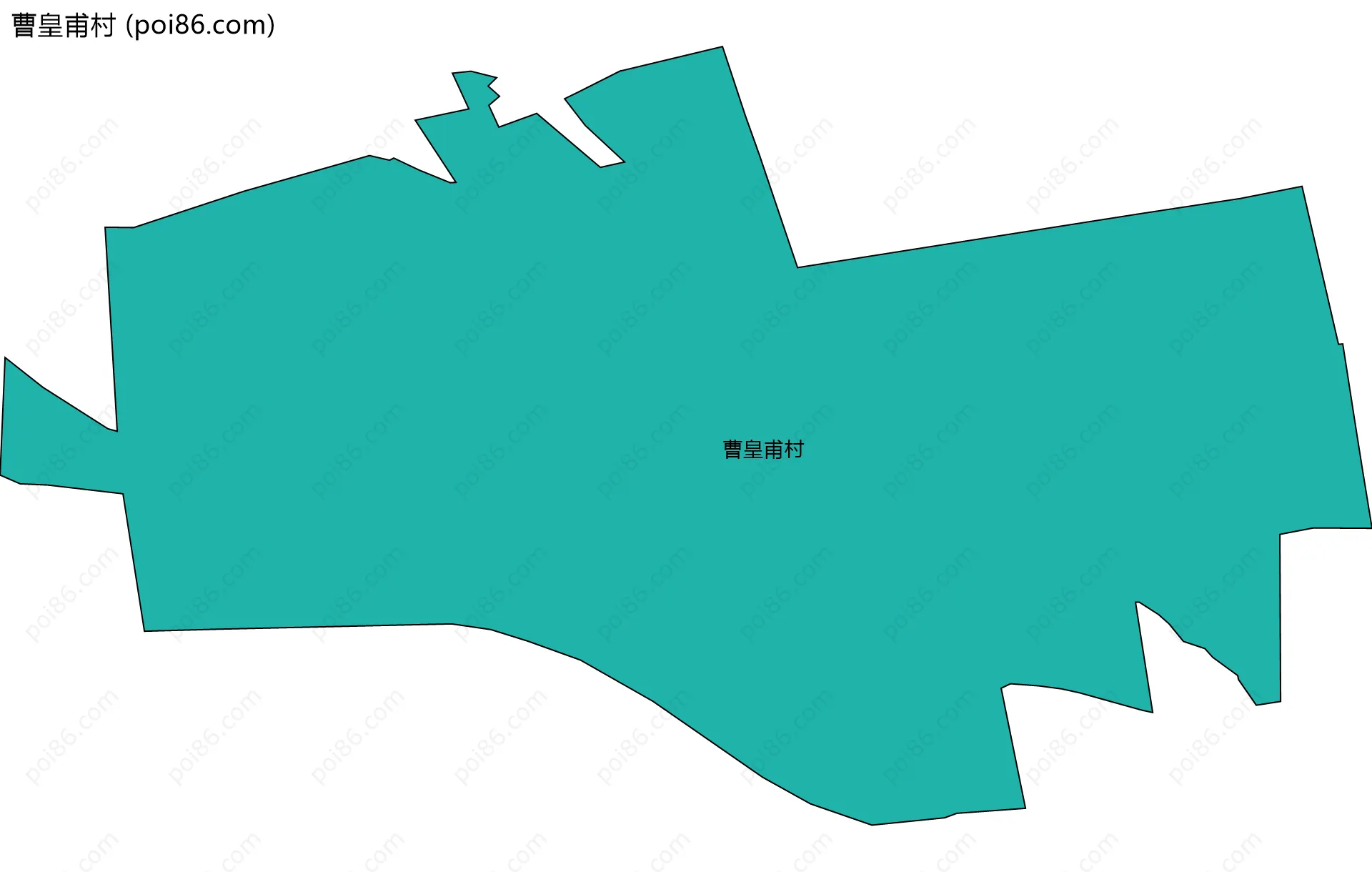 曹皇甫村边界地图