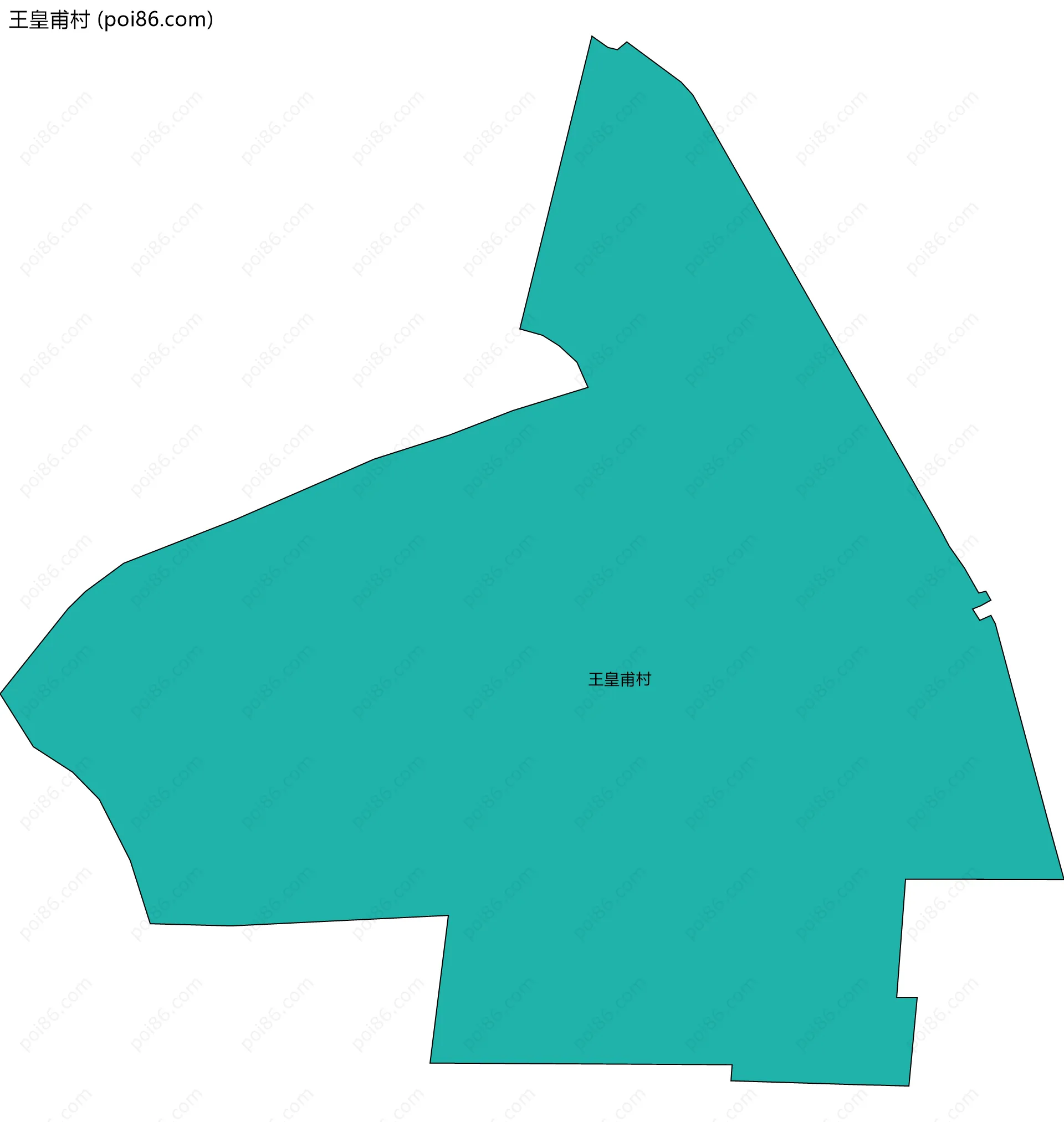 王皇甫村边界地图