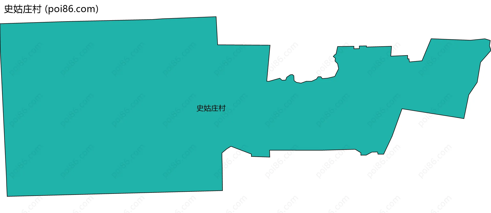 史姑庄村边界地图