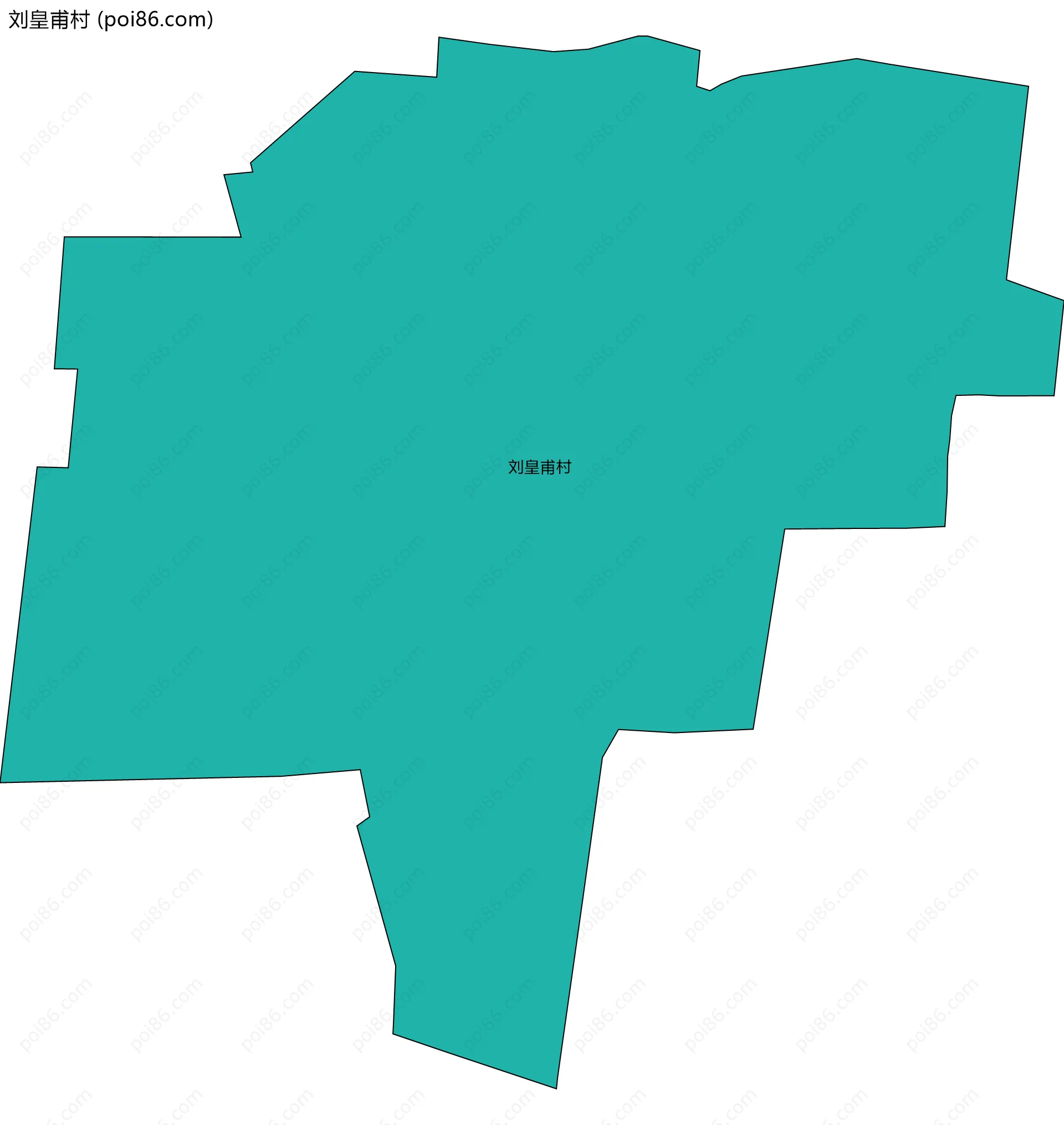 刘皇甫村边界地图