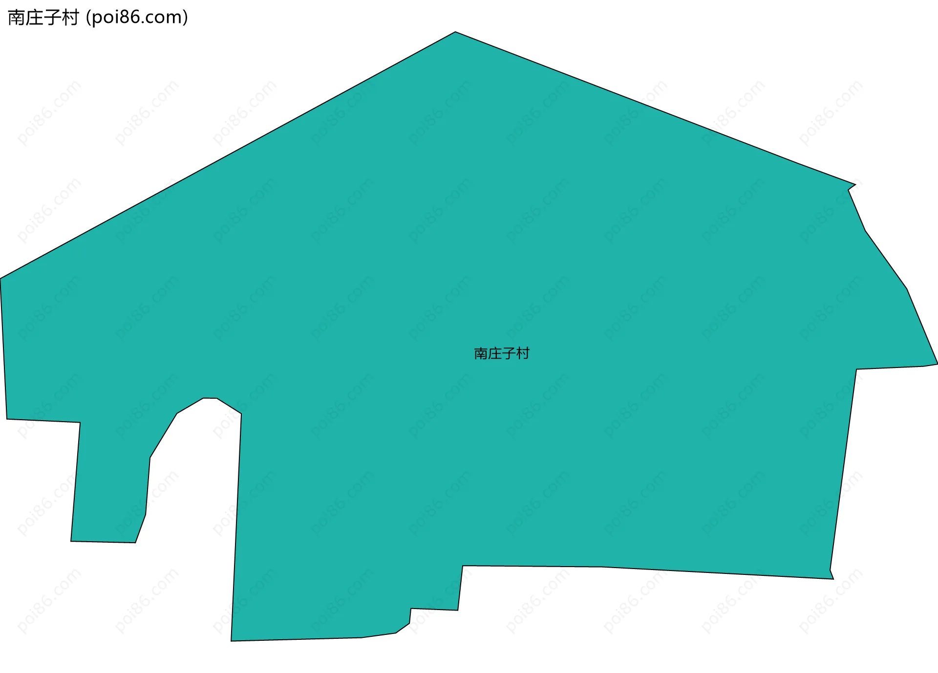 南庄子村边界地图
