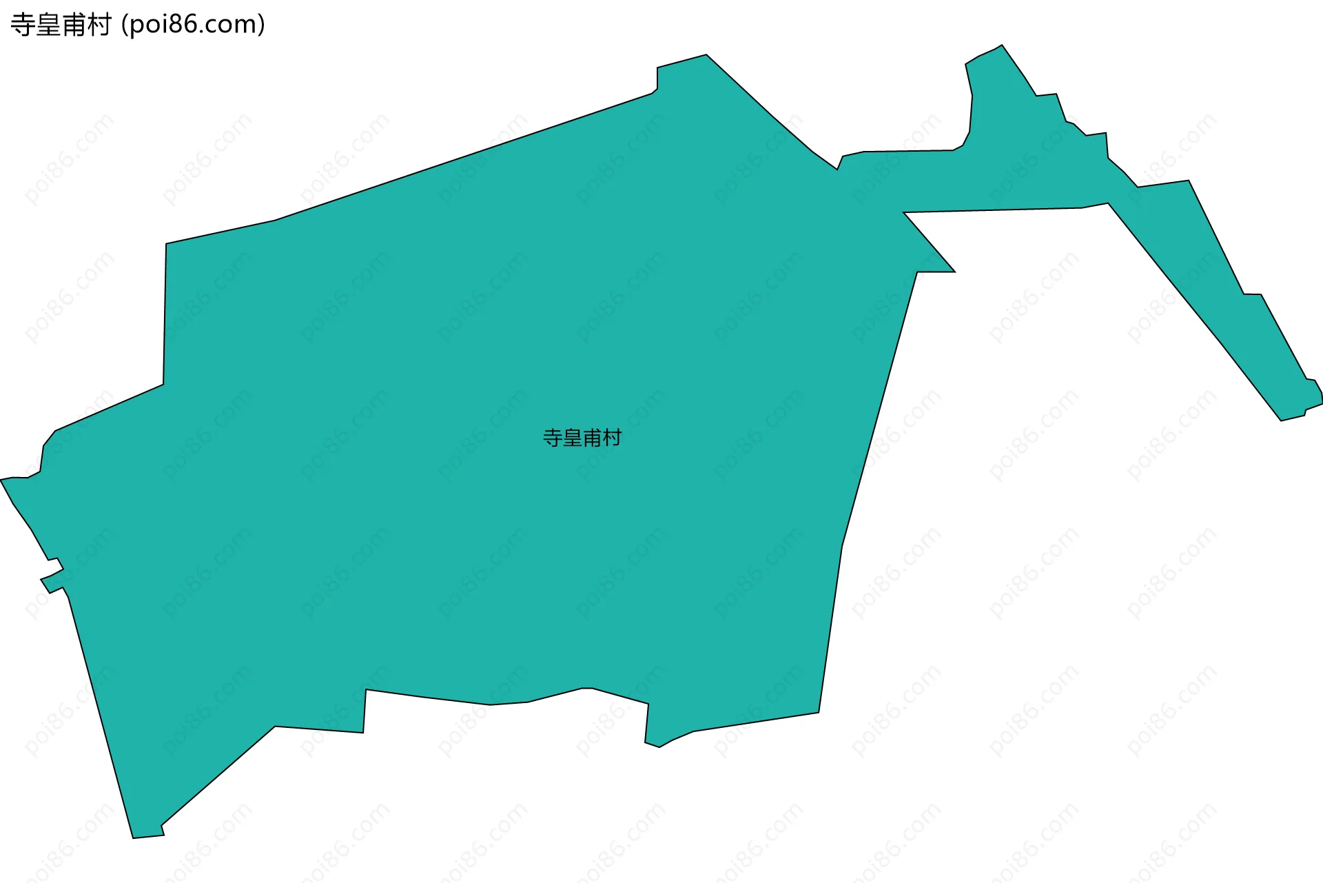 寺皇甫村边界地图