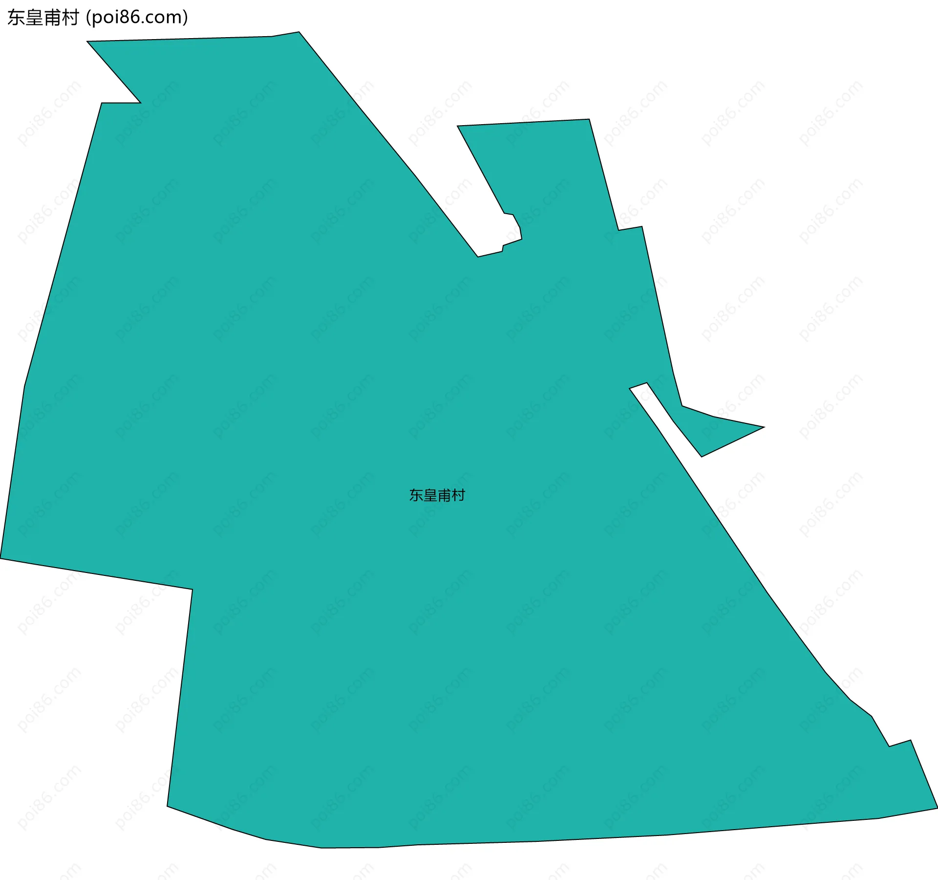 东皇甫村边界地图