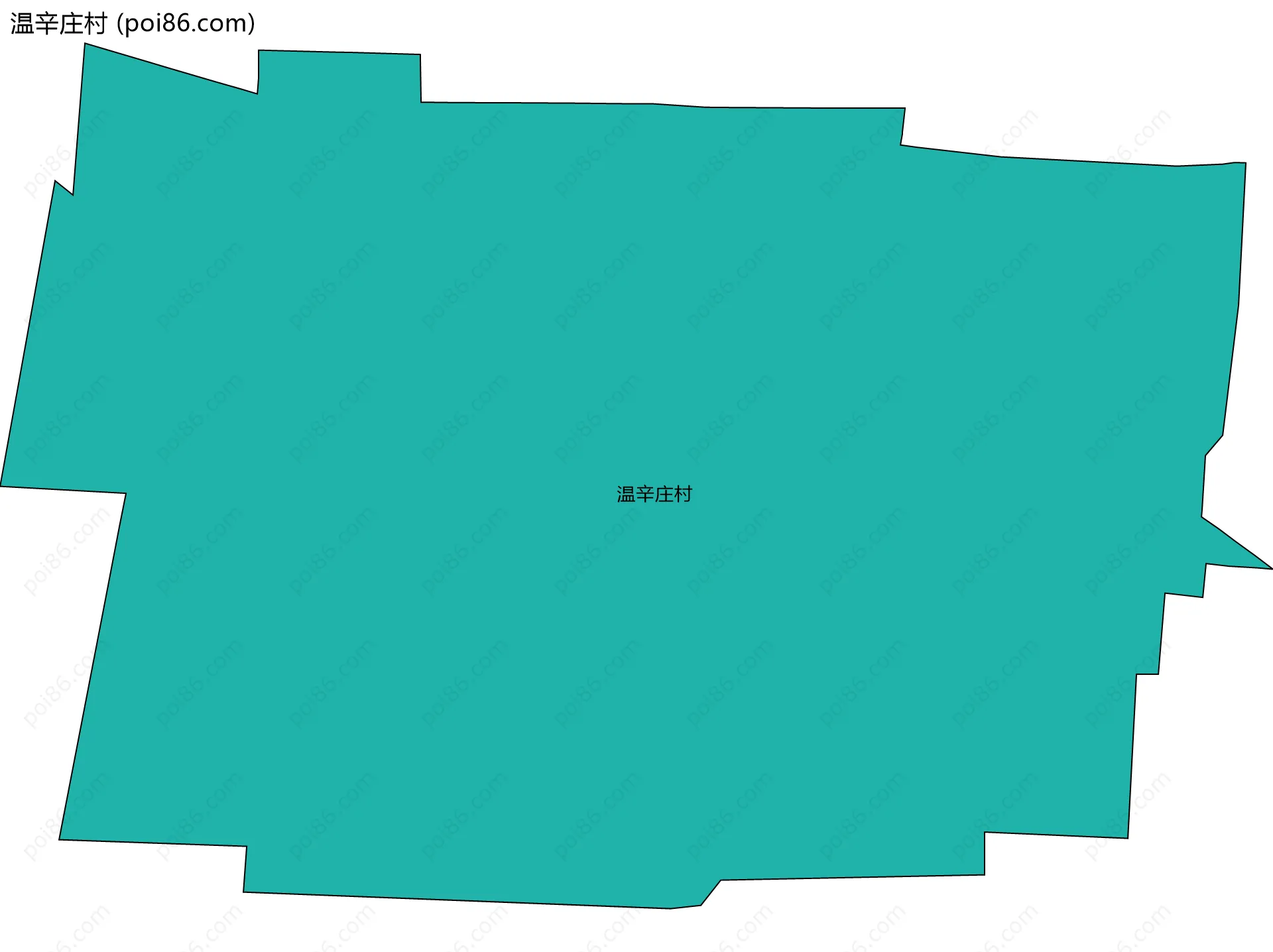 温辛庄村边界地图