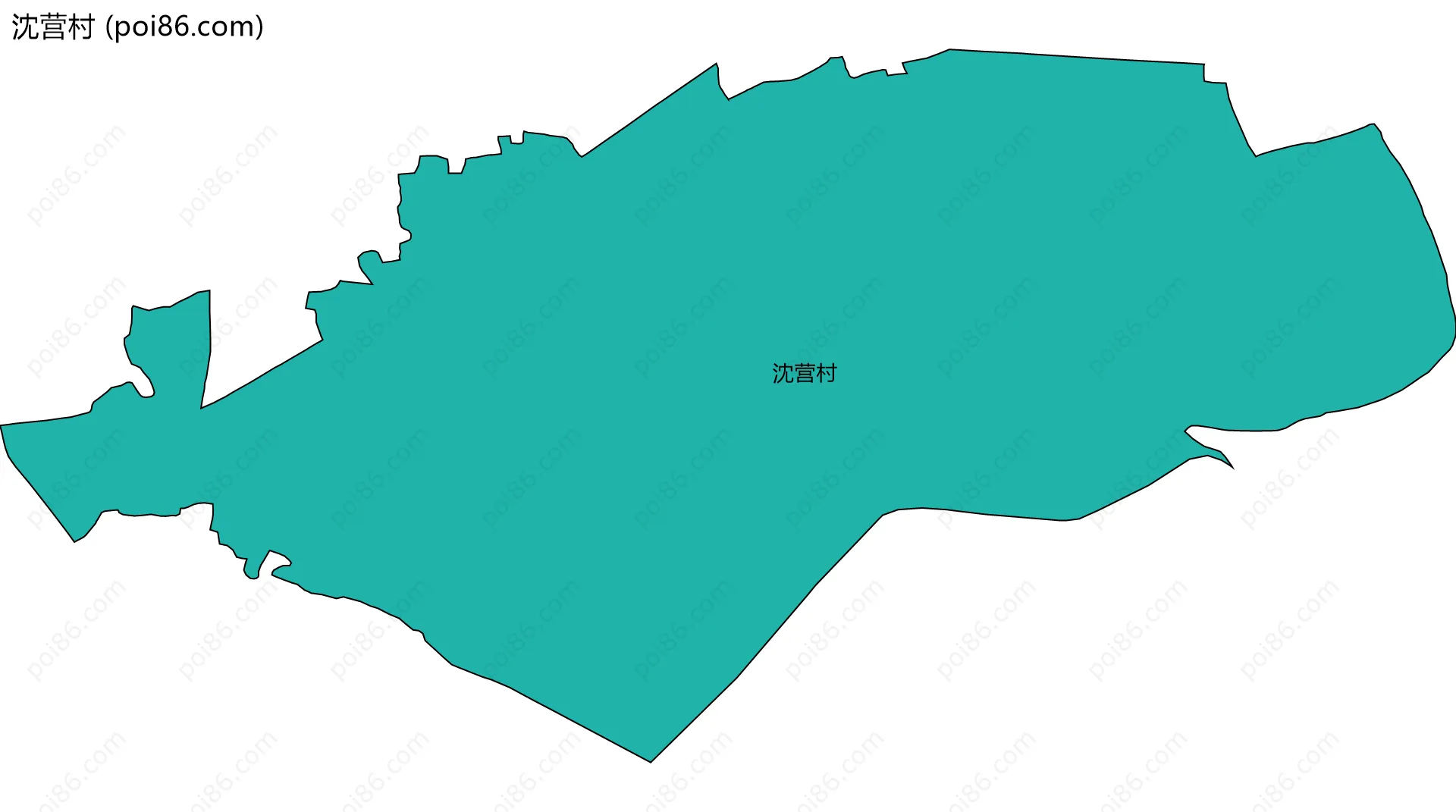 沈营村边界地图