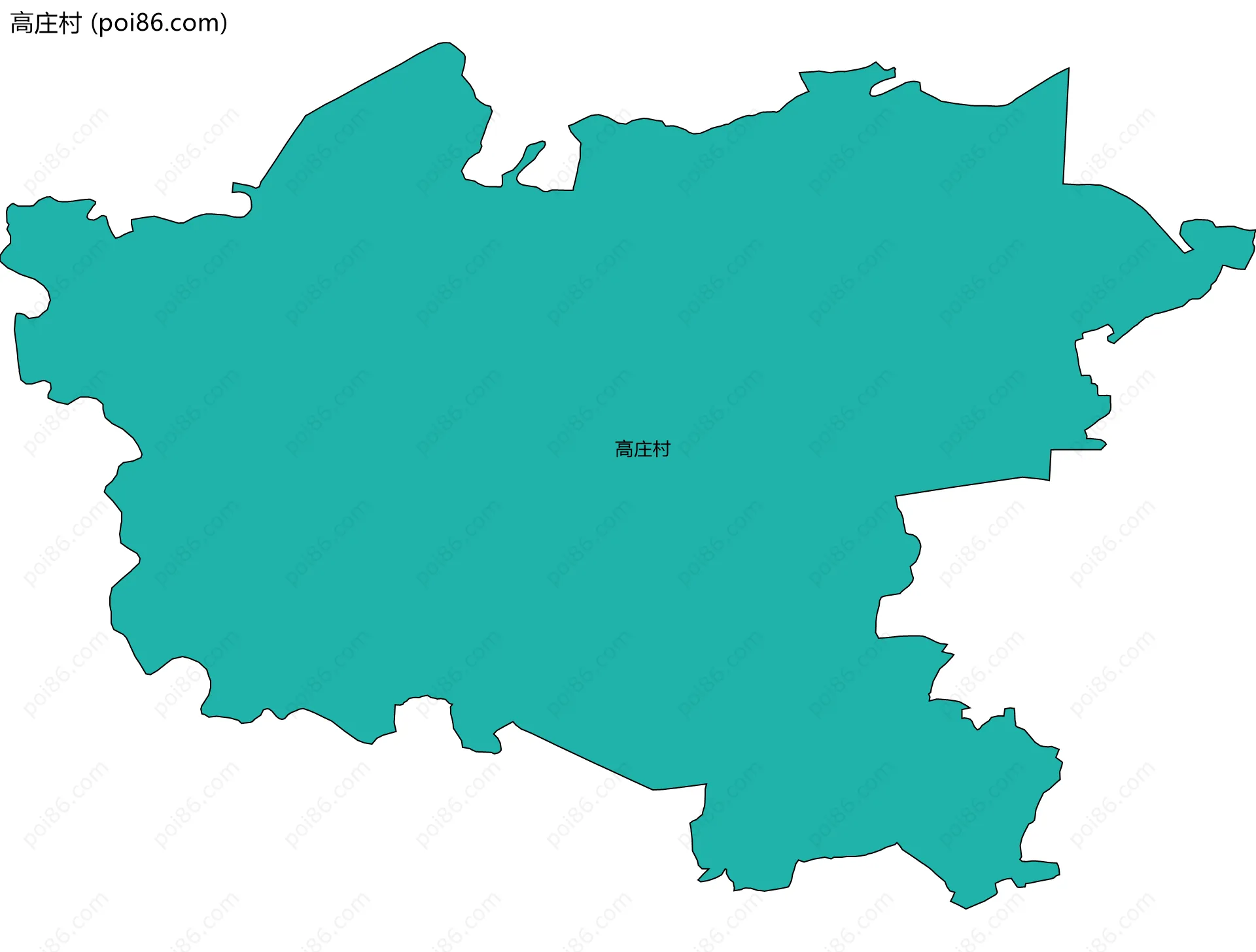 高庄村边界地图