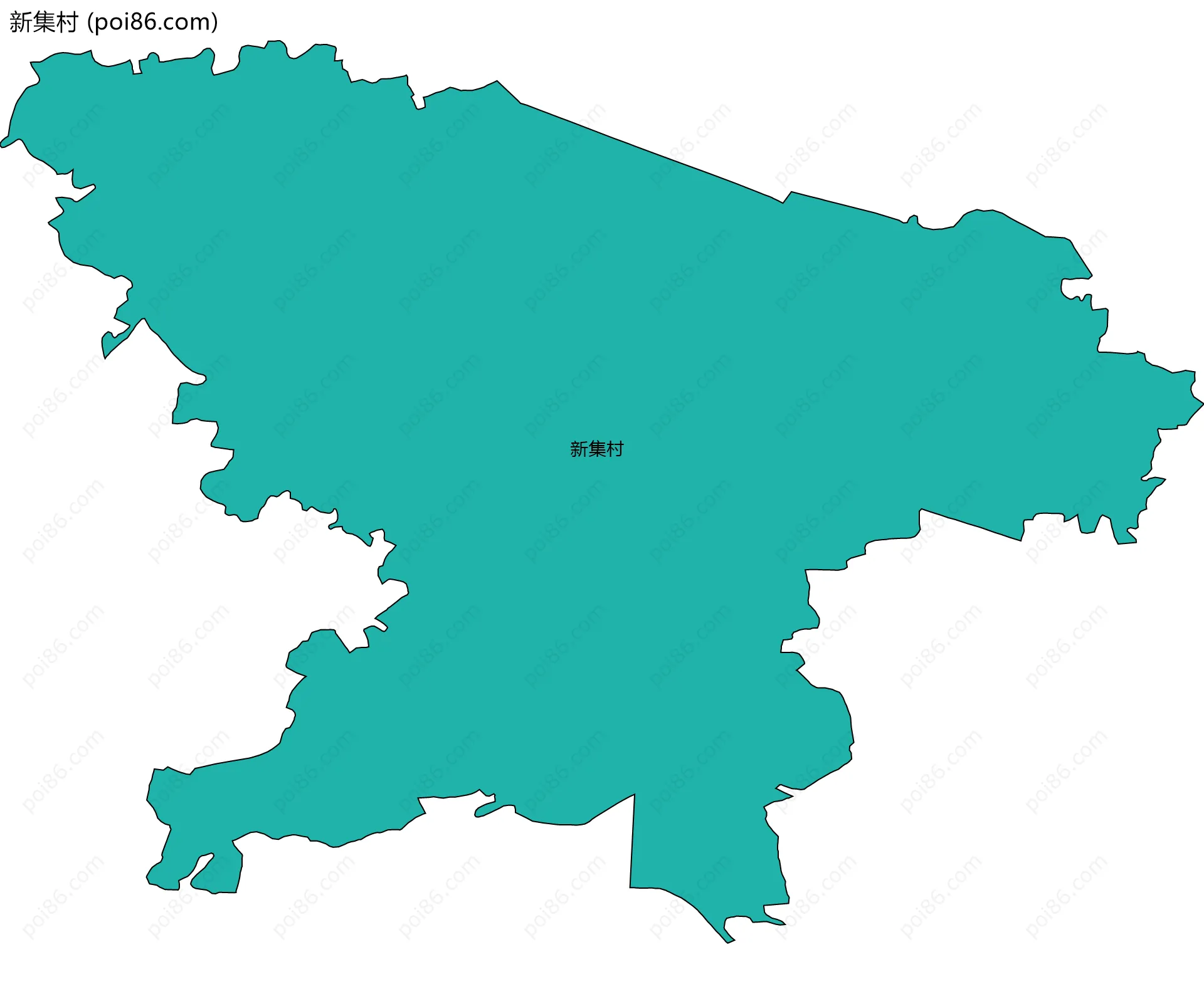 新集村边界地图