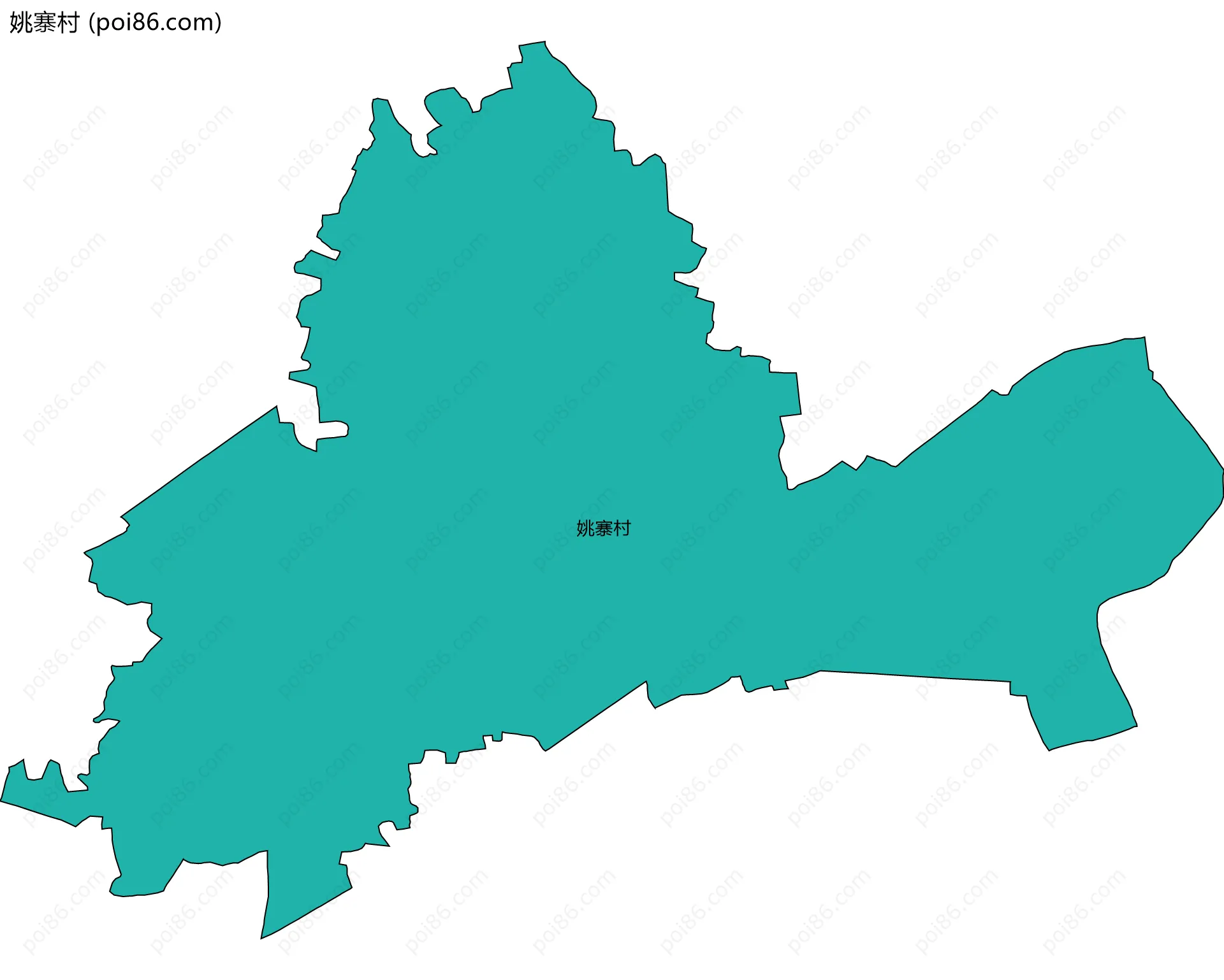 姚寨村边界地图