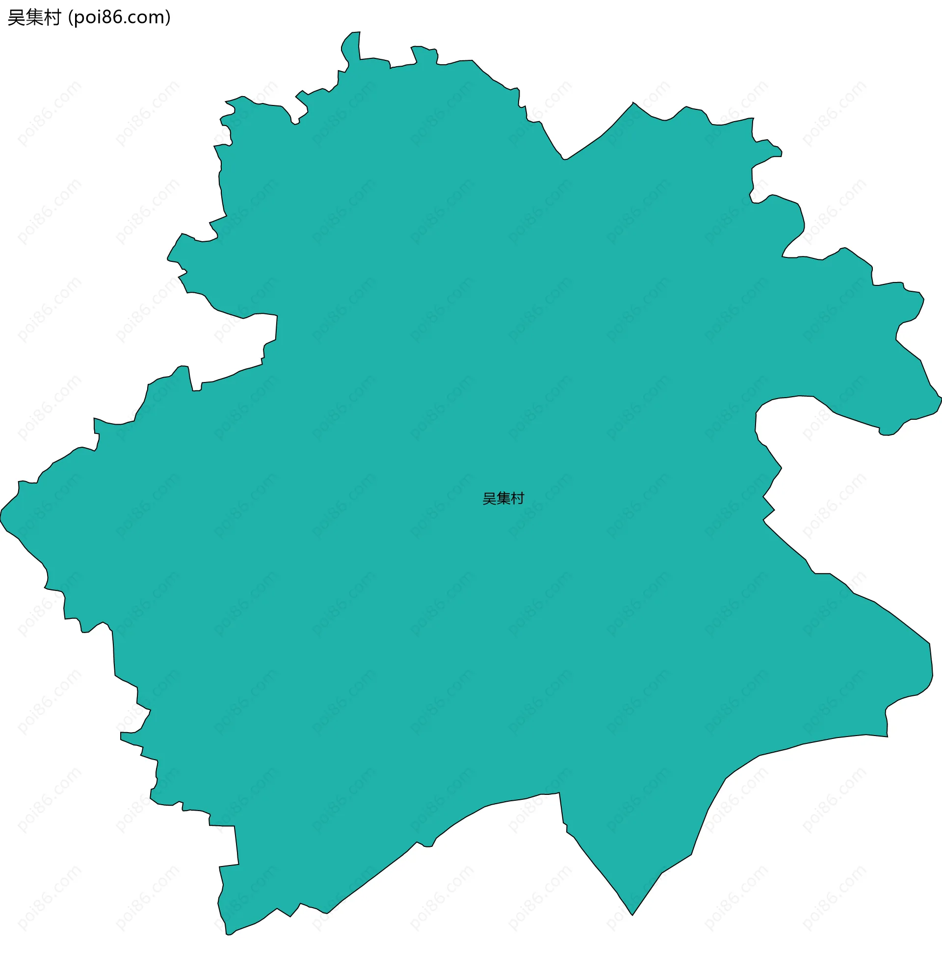 吴集村边界地图